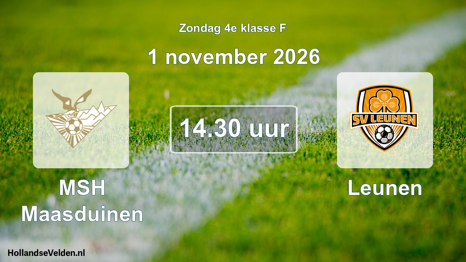 Geplande wedstrijd: MSH Maasduinen - Leunen (1 november 2026)
