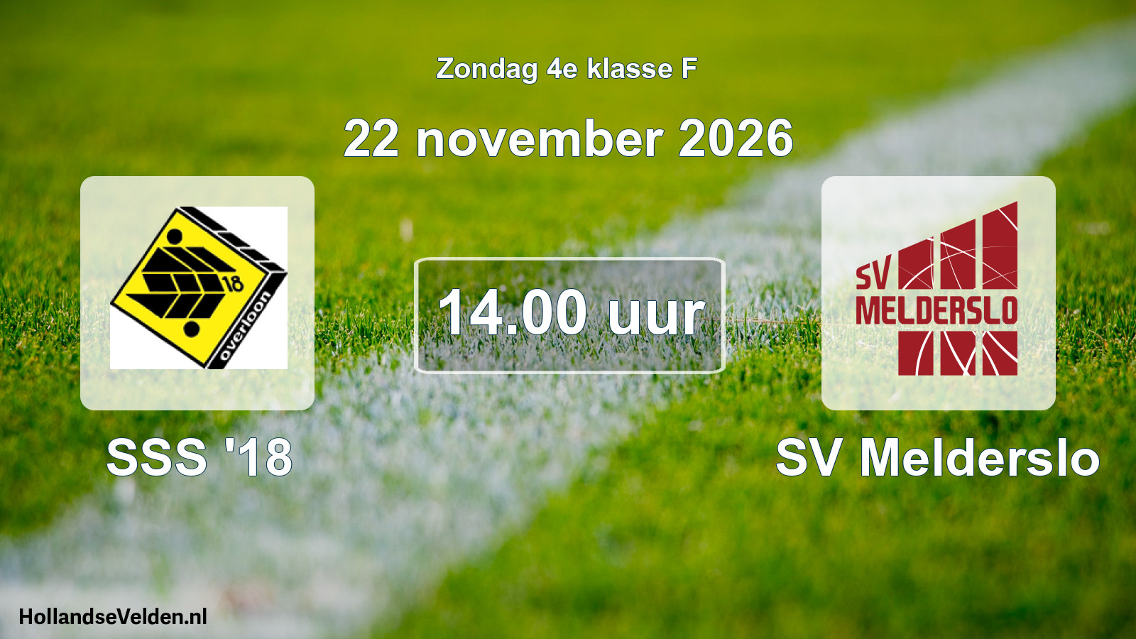 Geplande wedstrijd: SSS '18 - SV Melderslo (22 november 2026)