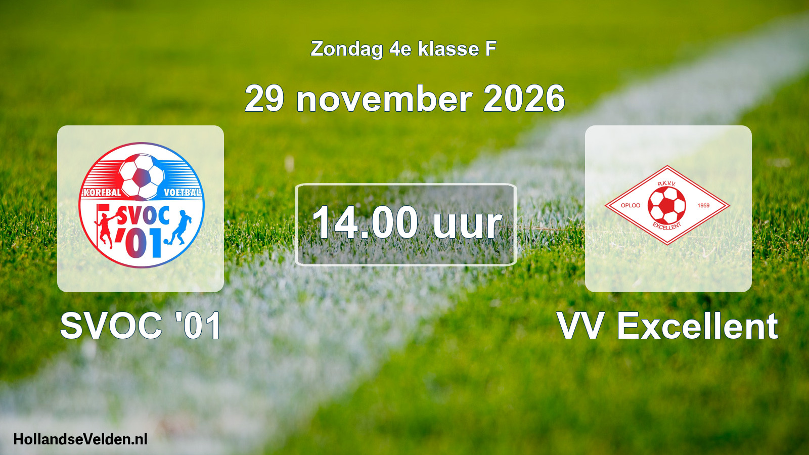 Geplande wedstrijd: SVOC '01 - VV Excellent (29 november 2026)