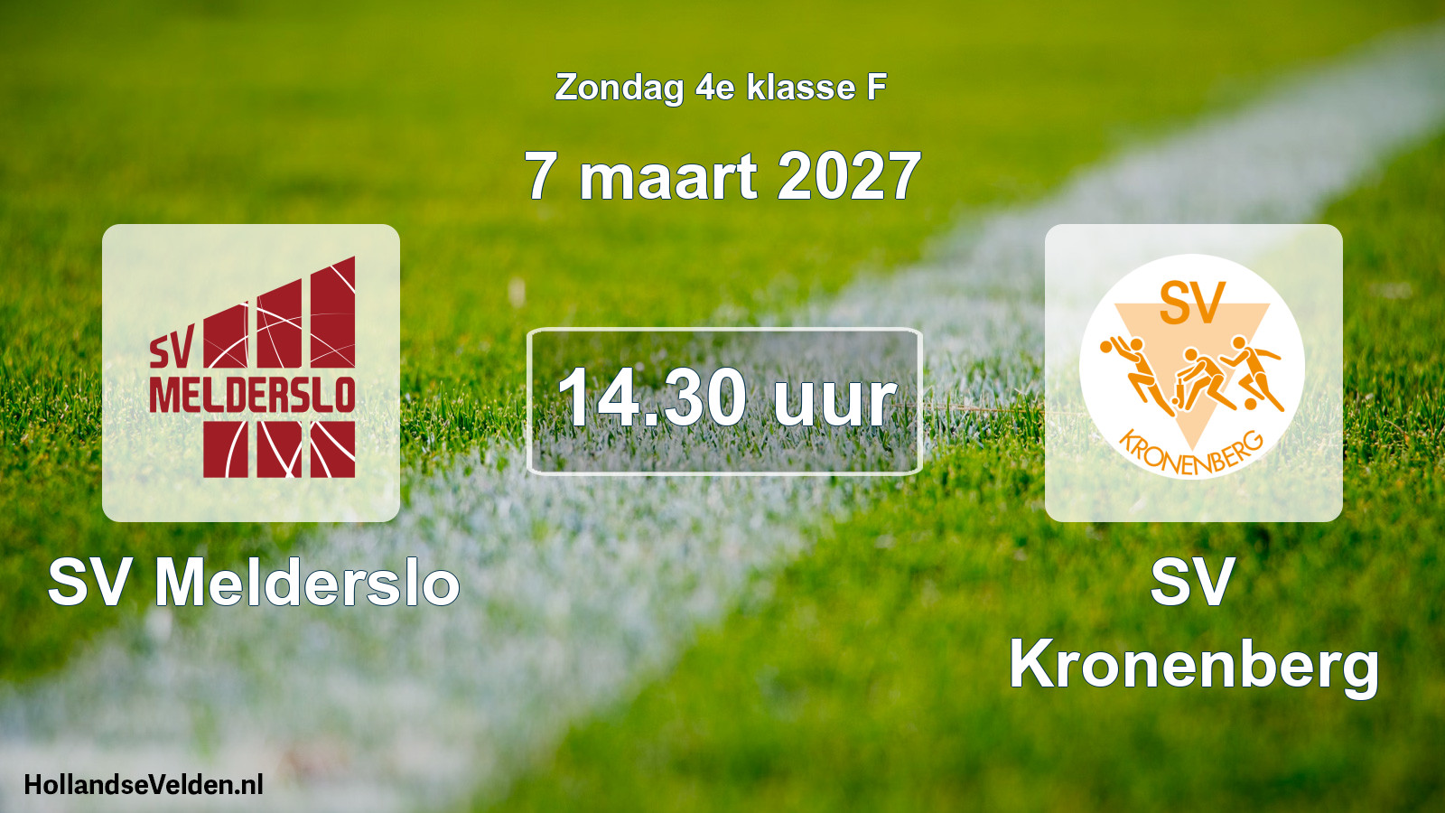 Geplande wedstrijd: SV Melderslo - SV Kronenberg (7 maart 2027)