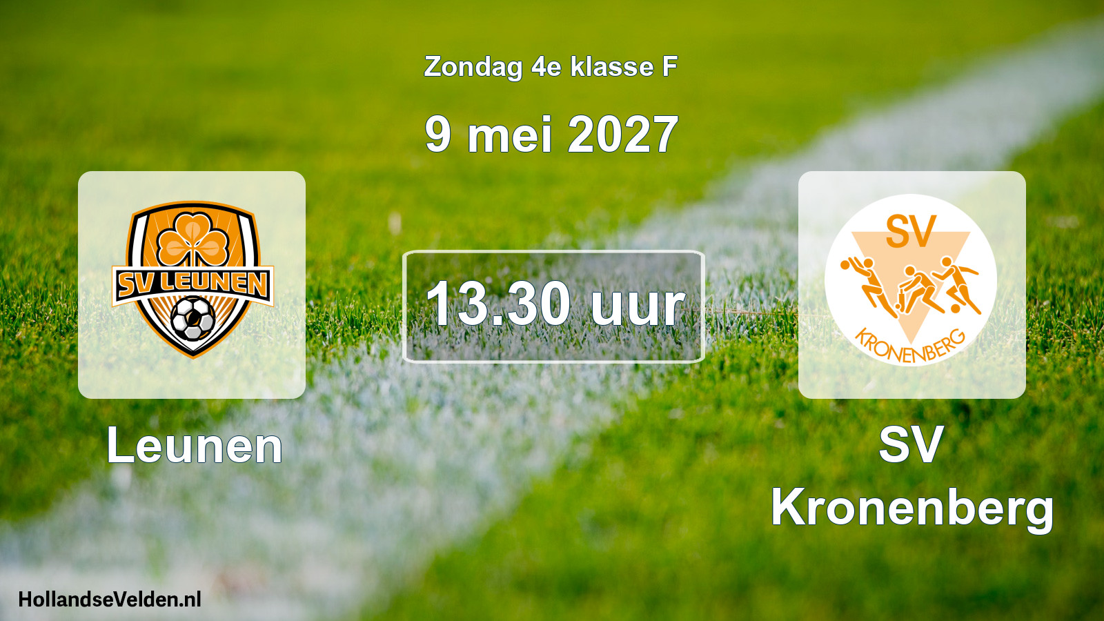 Geplande wedstrijd: Leunen - SV Kronenberg (9 mei 2027)