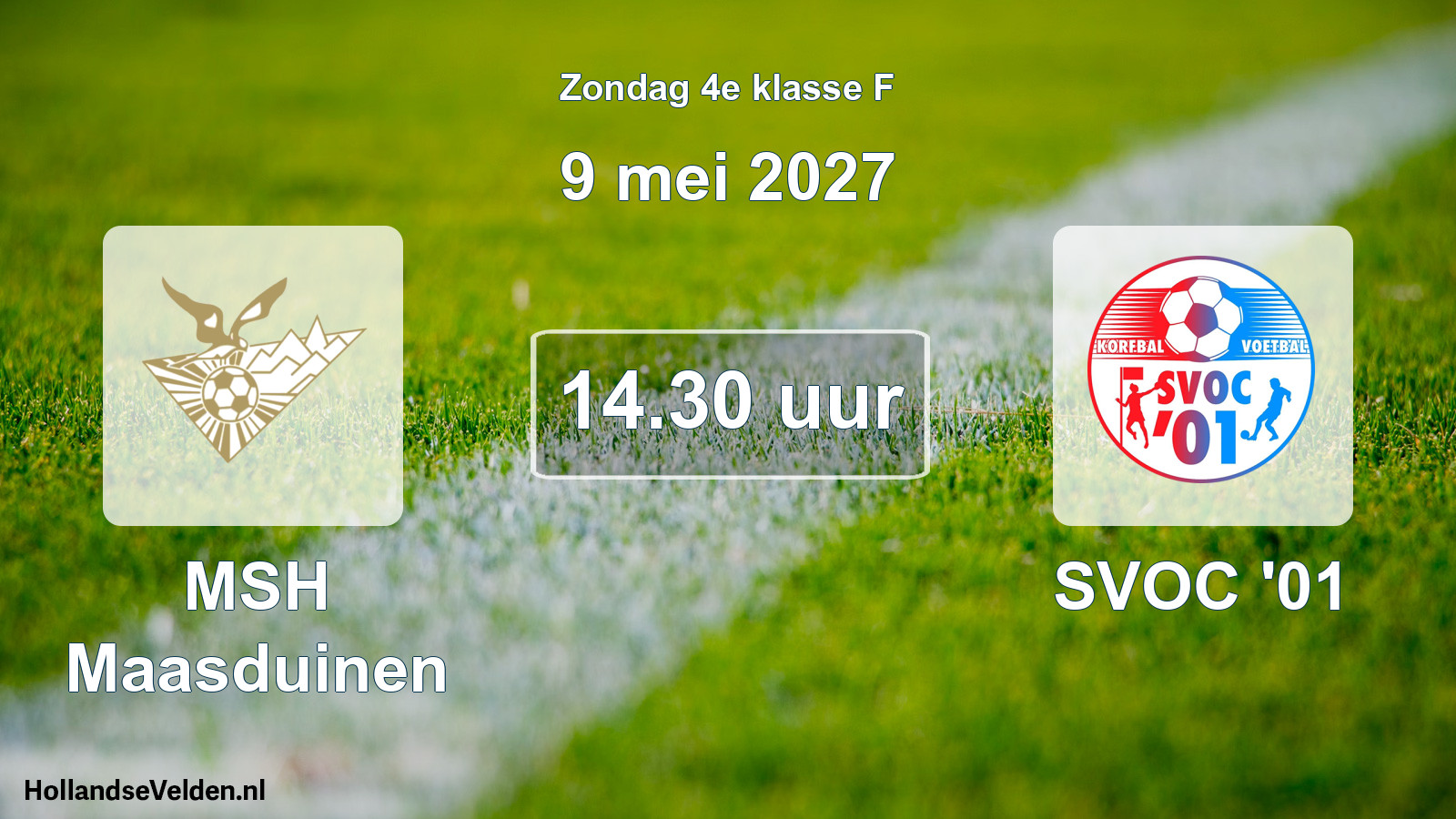 Geplande wedstrijd: MSH Maasduinen - SVOC '01 (9 mei 2027)