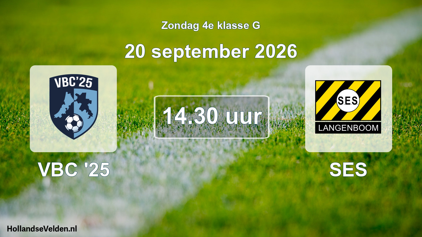 Geplande wedstrijd: VBC '25 - SES (20 september 2026)