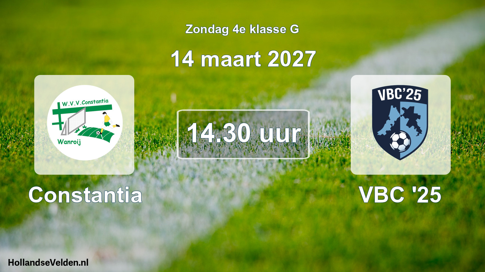 Geplande wedstrijd: Constantia - VBC '25 (14 maart 2027)