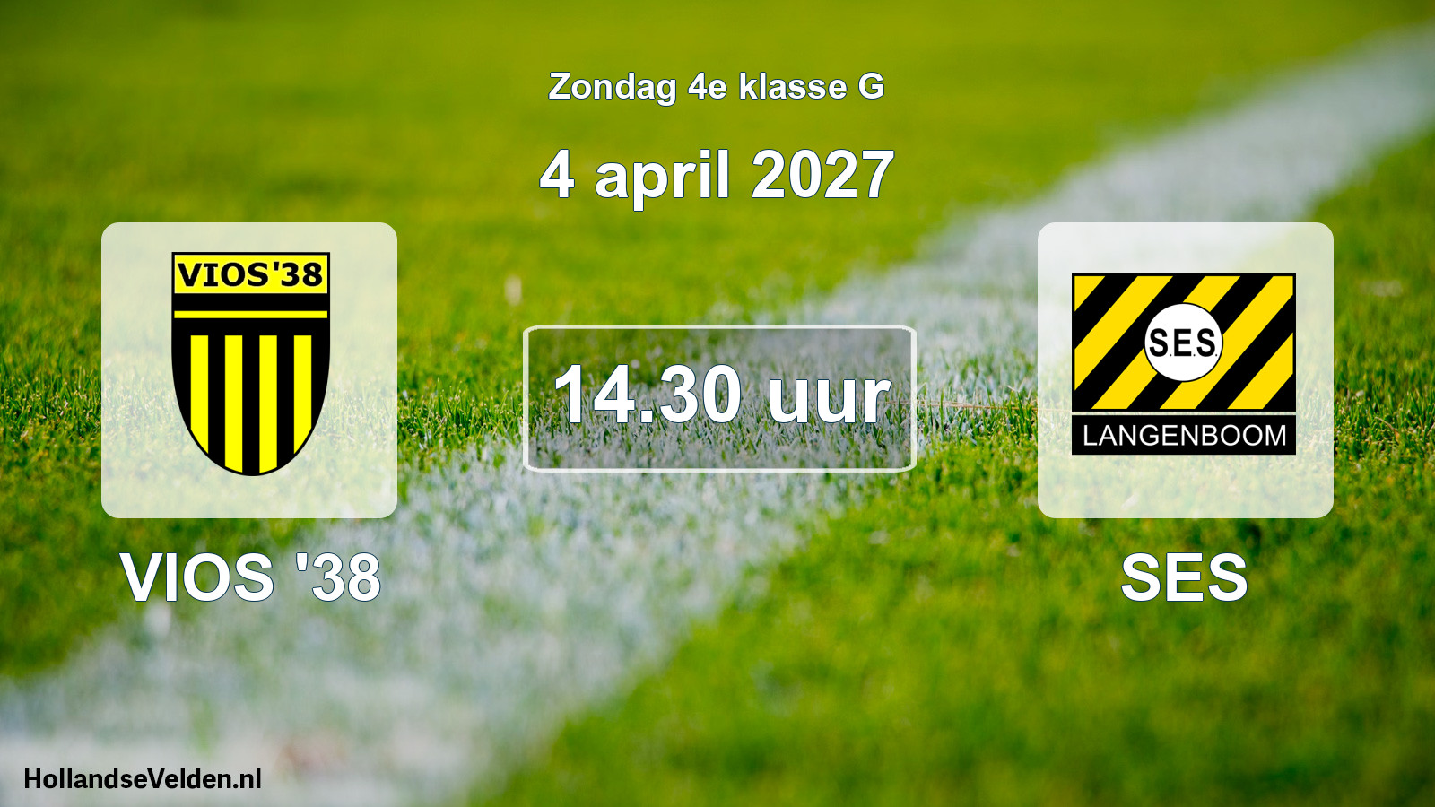 Geplande wedstrijd: VIOS '38 - SES (4 april 2027)