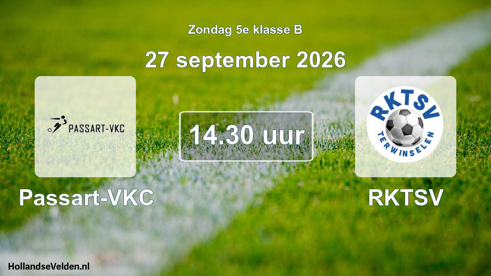 Geplande wedstrijd: Passart-VKC - RKTSV (27 september 2026)