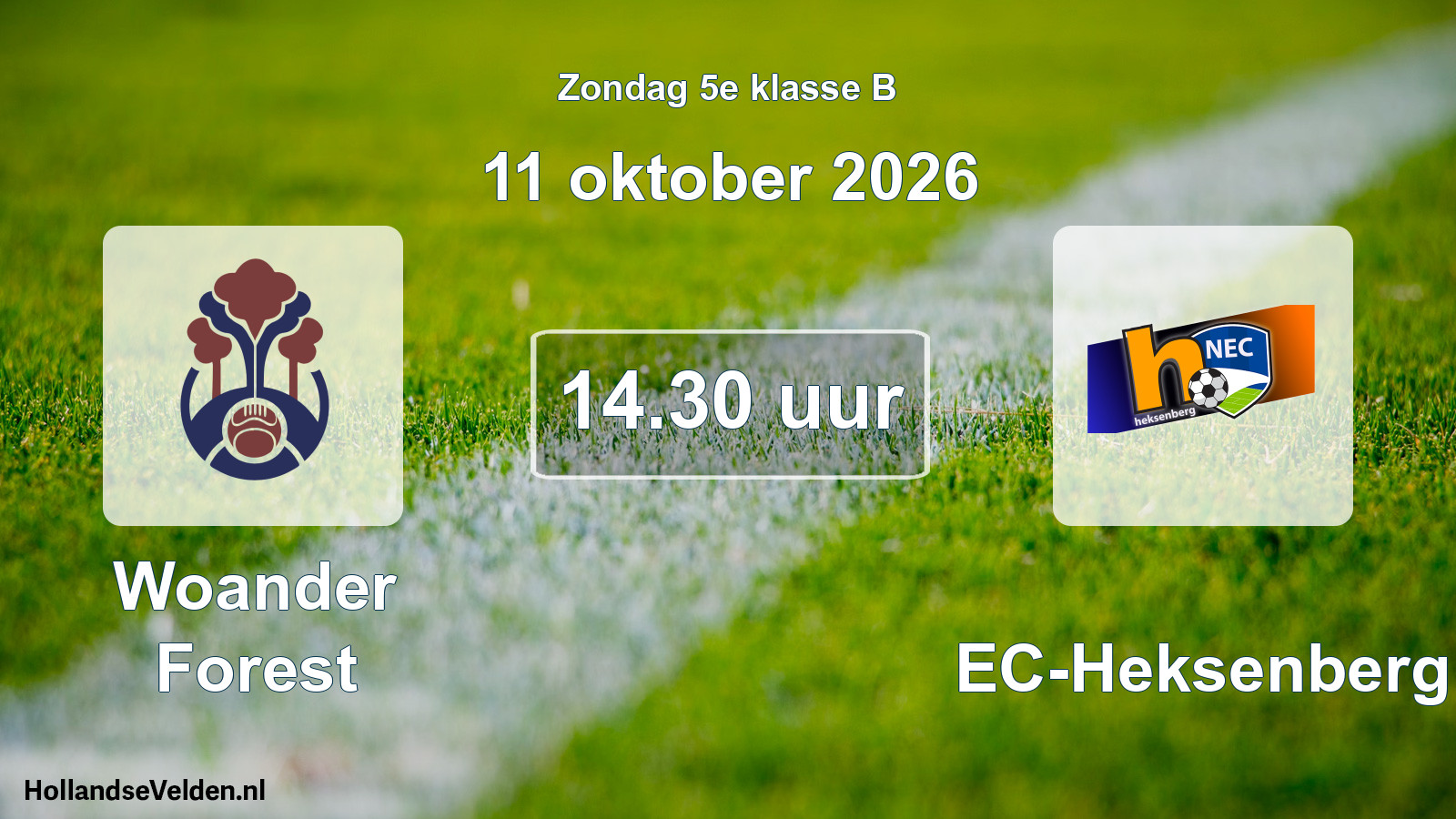 Scheduled Match: Woander Forest - NEC-Heksenberg (11 October 2026)