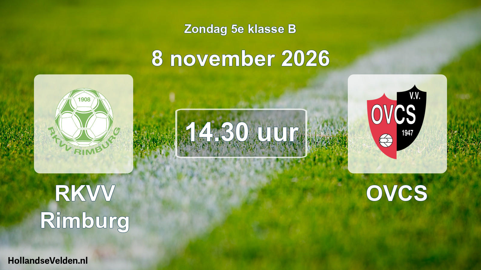 Geplande wedstrijd: RKVV Rimburg - OVCS (8 november 2026)