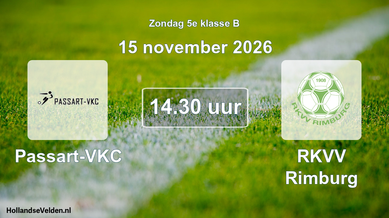 Geplande wedstrijd: Passart-VKC - RKVV Rimburg (15 november 2026)