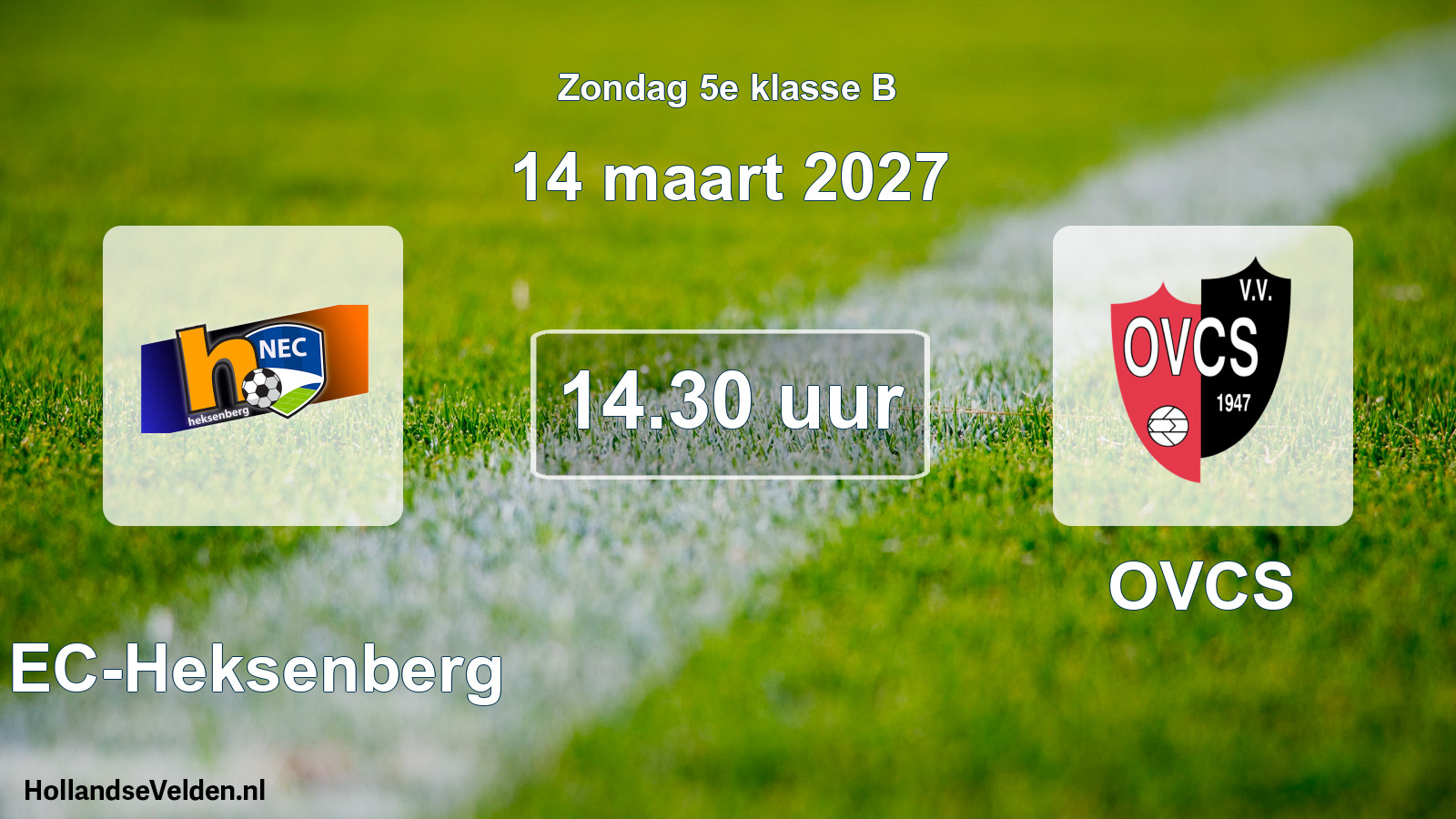 Geplande wedstrijd: NEC-Heksenberg - OVCS (14 maart 2027)