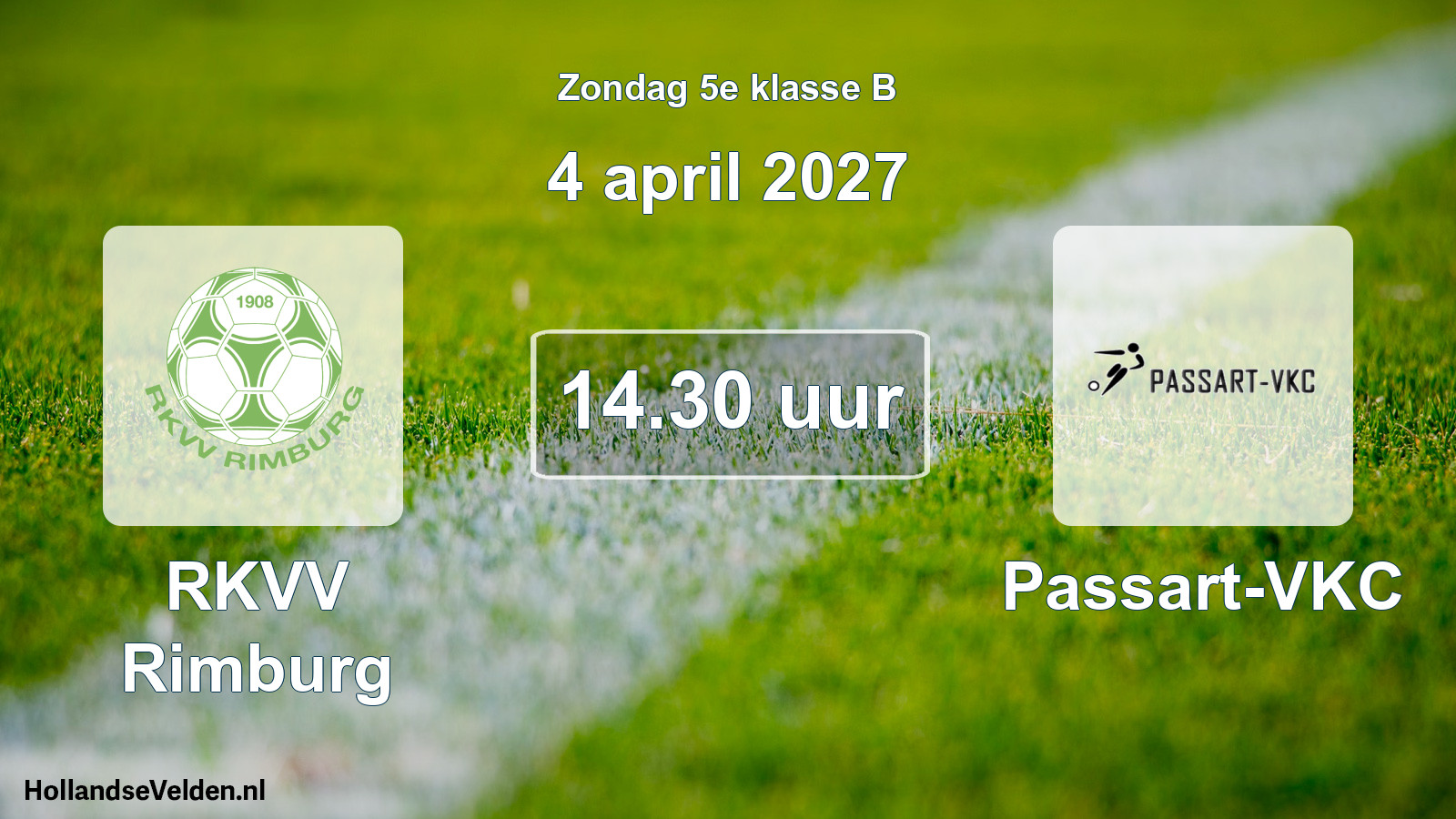 Geplande wedstrijd: RKVV Rimburg - Passart-VKC (4 april 2027)