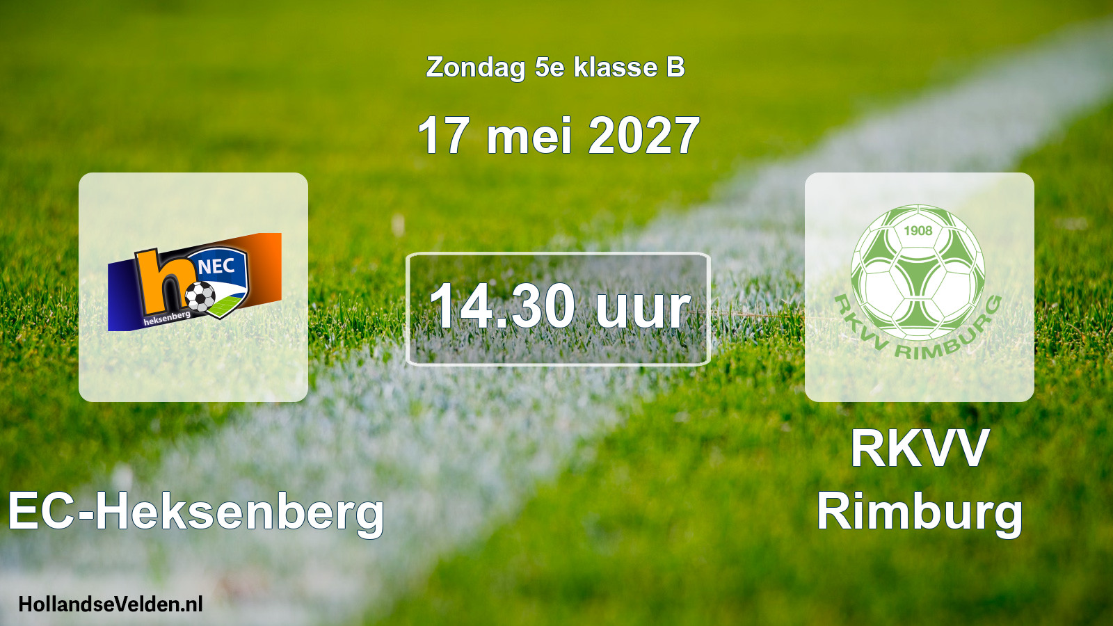 Geplande wedstrijd: NEC-Heksenberg - RKVV Rimburg (17 mei 2027)