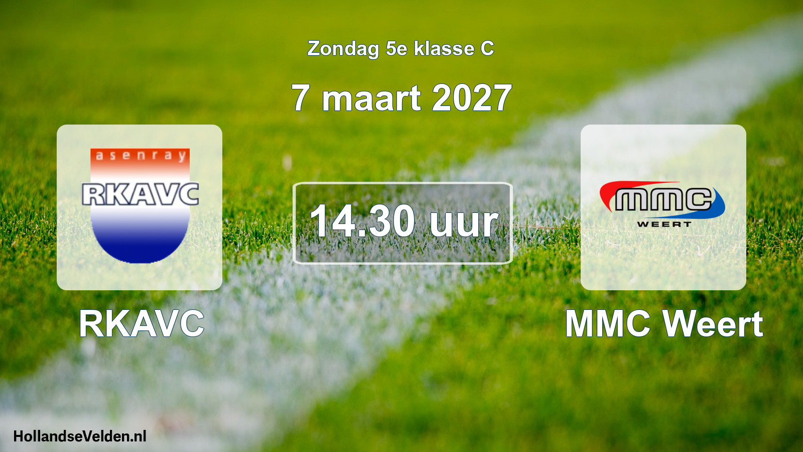 Geplande wedstrijd: RKAVC - MMC Weert (7 maart 2027)