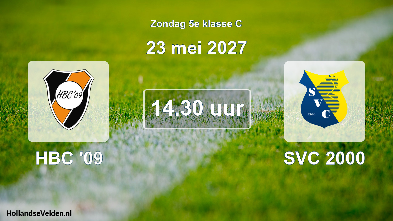 Geplande wedstrijd: HBC '09 - SVC 2000 (23 mei 2027)