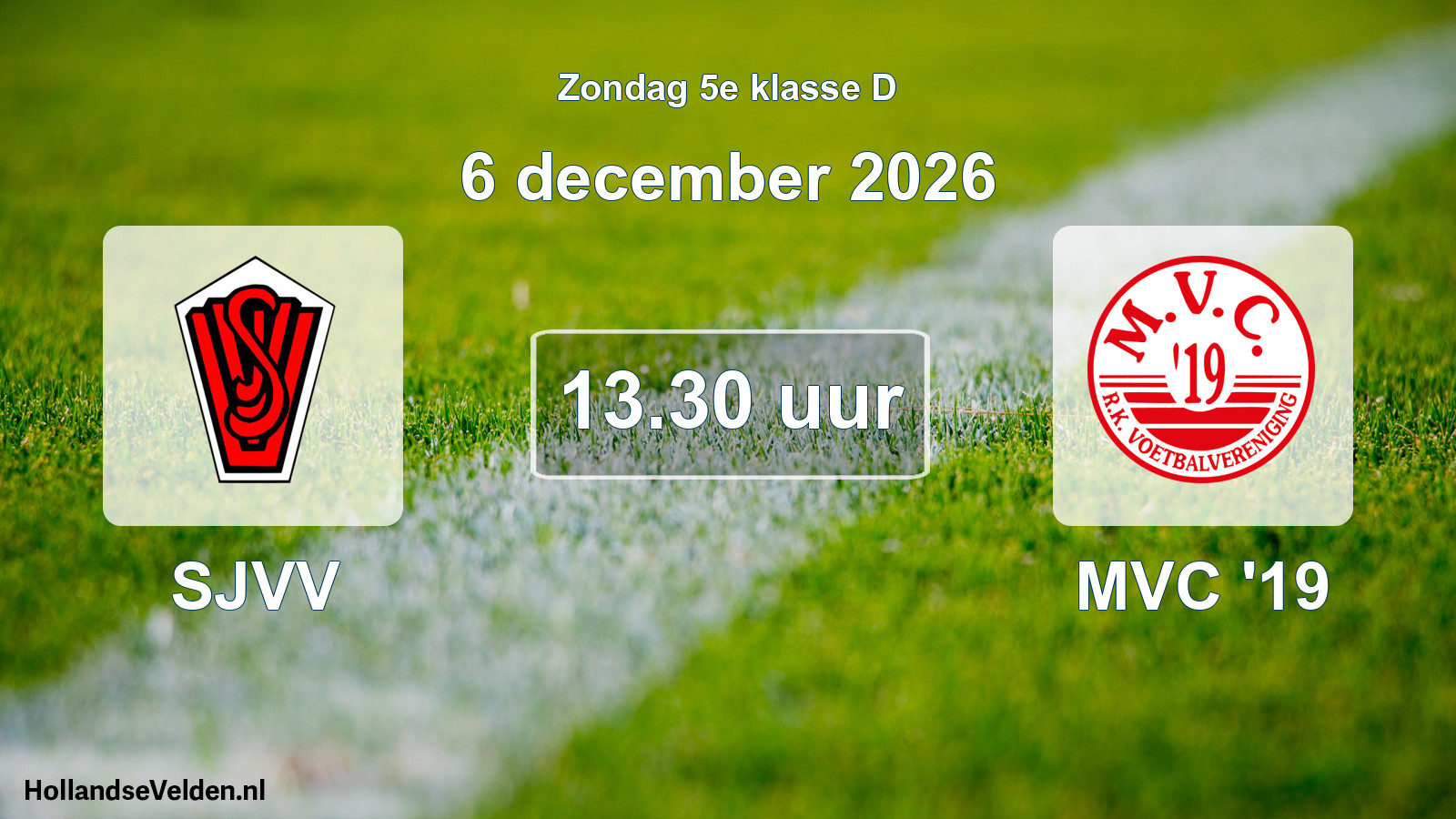 Geplande wedstrijd: SJVV - MVC '19 (6 december 2026)