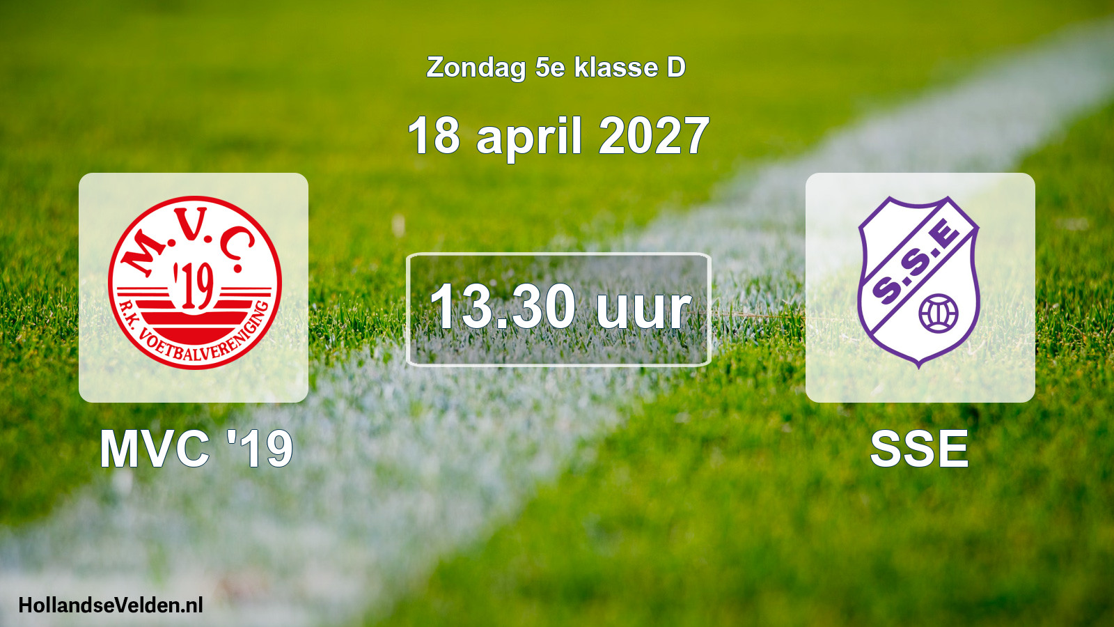 Geplande wedstrijd: MVC '19 - SSE (18 april 2027)