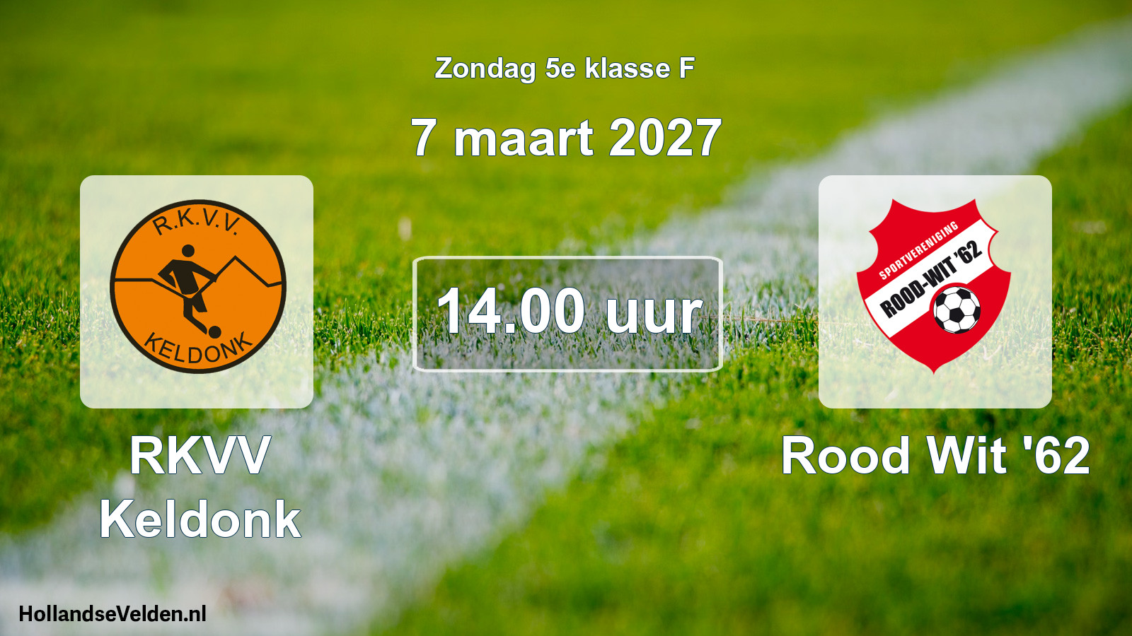 Geplande wedstrijd: RKVV Keldonk - Rood Wit '62 (7 maart 2027)