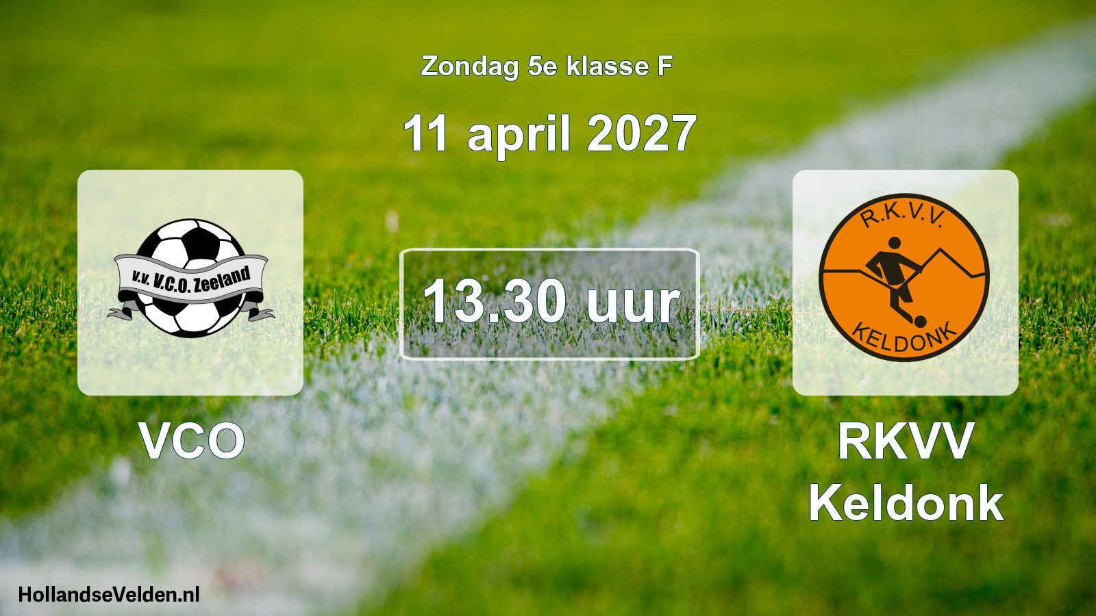 Geplande wedstrijd: VCO - RKVV Keldonk (11 april 2027)