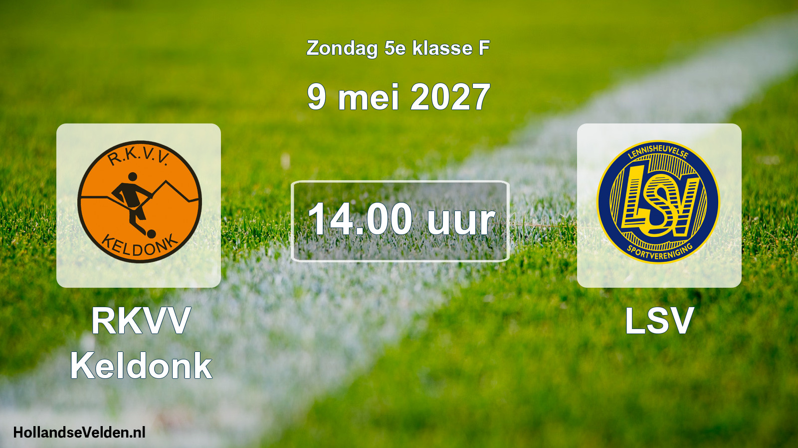 Geplande wedstrijd: RKVV Keldonk - LSV (9 mei 2027)