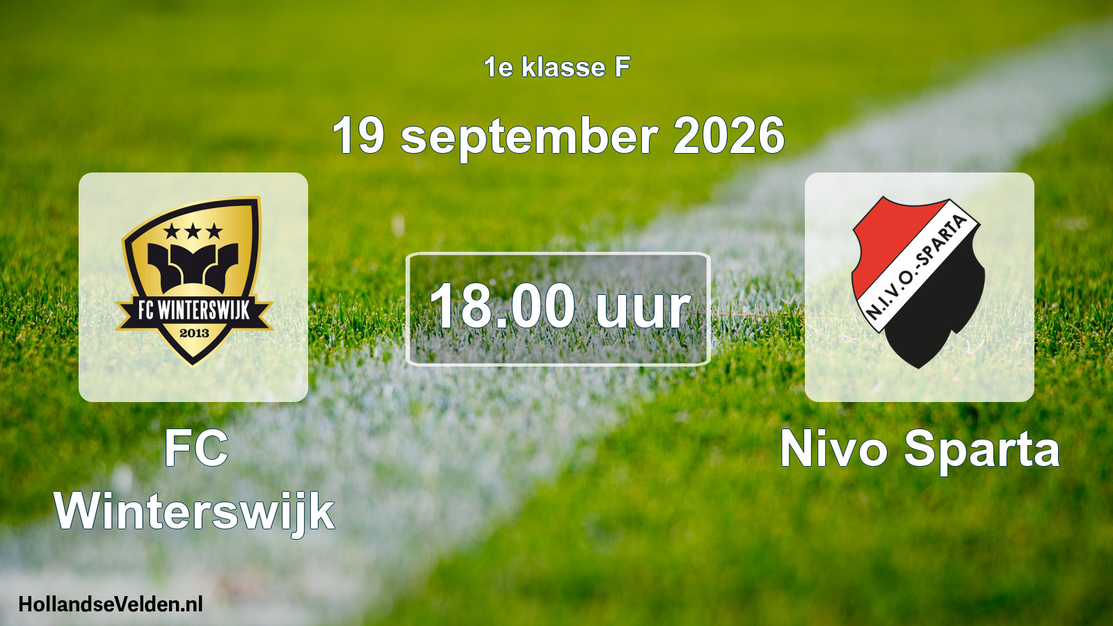 Scheduled Match: FC Winterswijk - Nivo Sparta (19 September 2026)