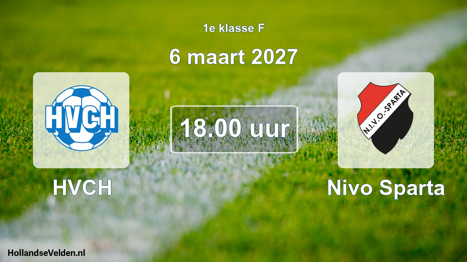 Geplande wedstrijd: HVCH - Nivo Sparta (6 maart 2027)