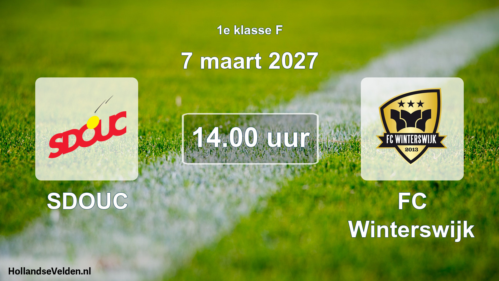 Geplande wedstrijd: SDOUC - FC Winterswijk (7 maart 2027)