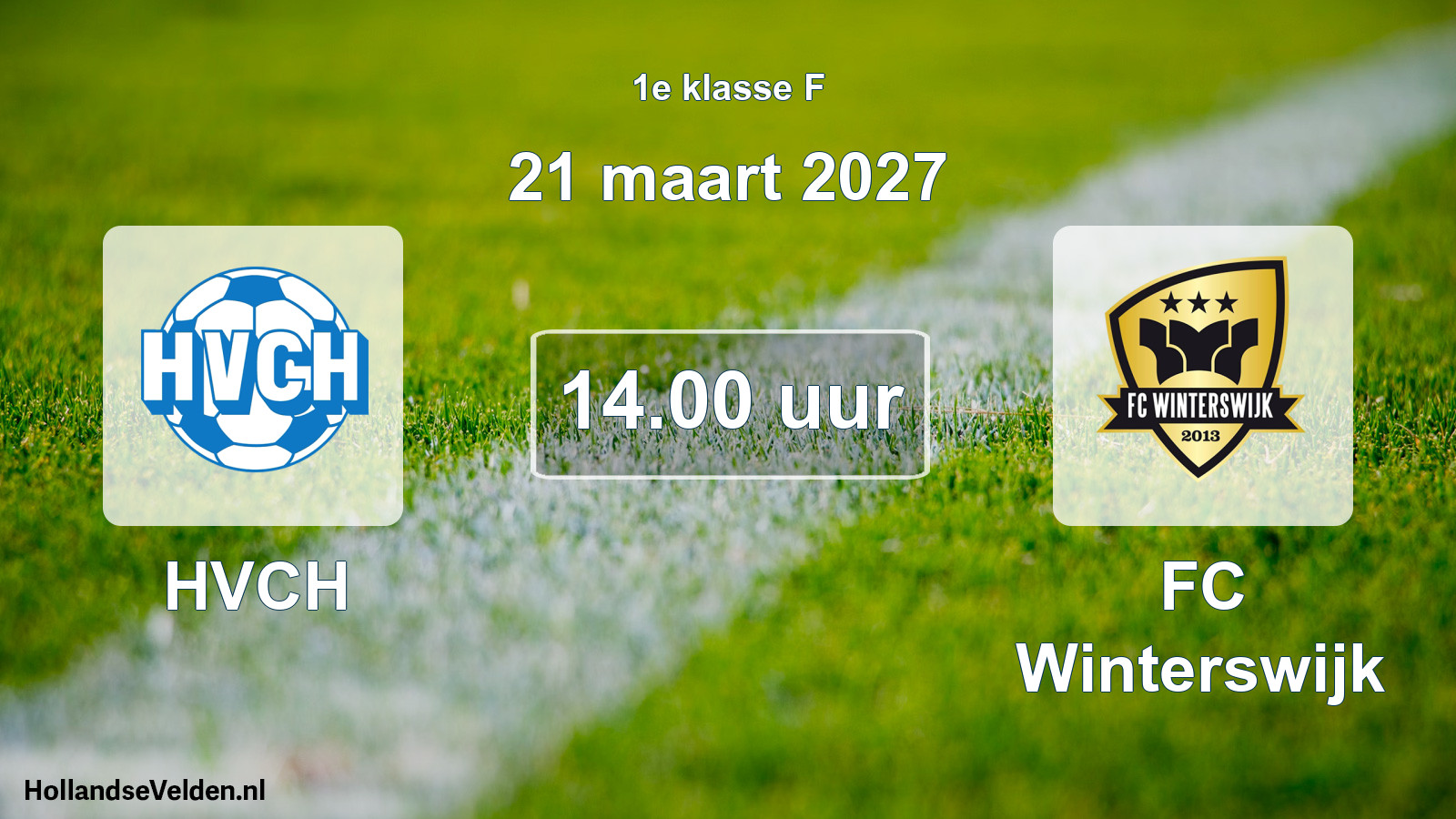 Geplande wedstrijd: HVCH - FC Winterswijk (21 maart 2027)