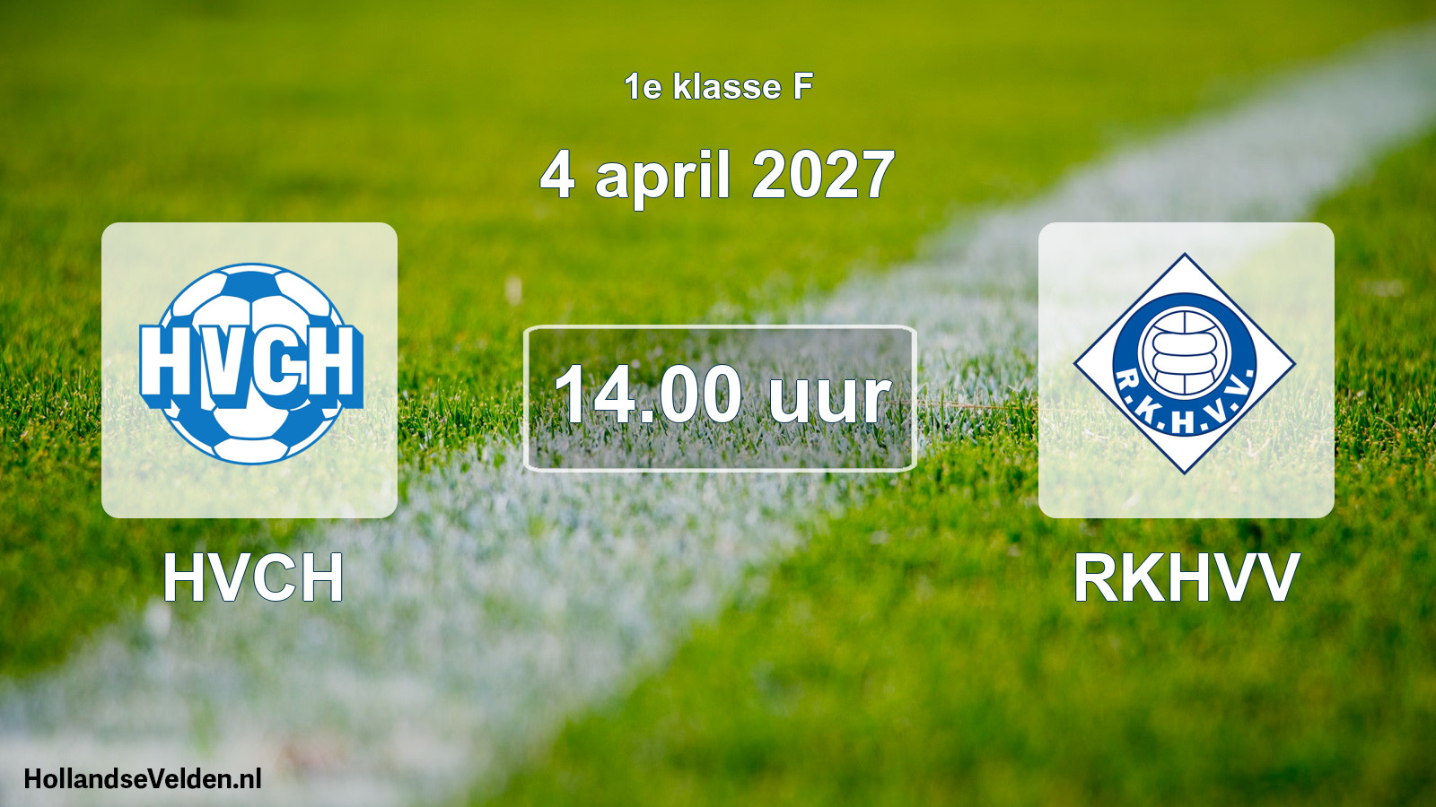 Geplande wedstrijd: HVCH - RKHVV (4 april 2027)