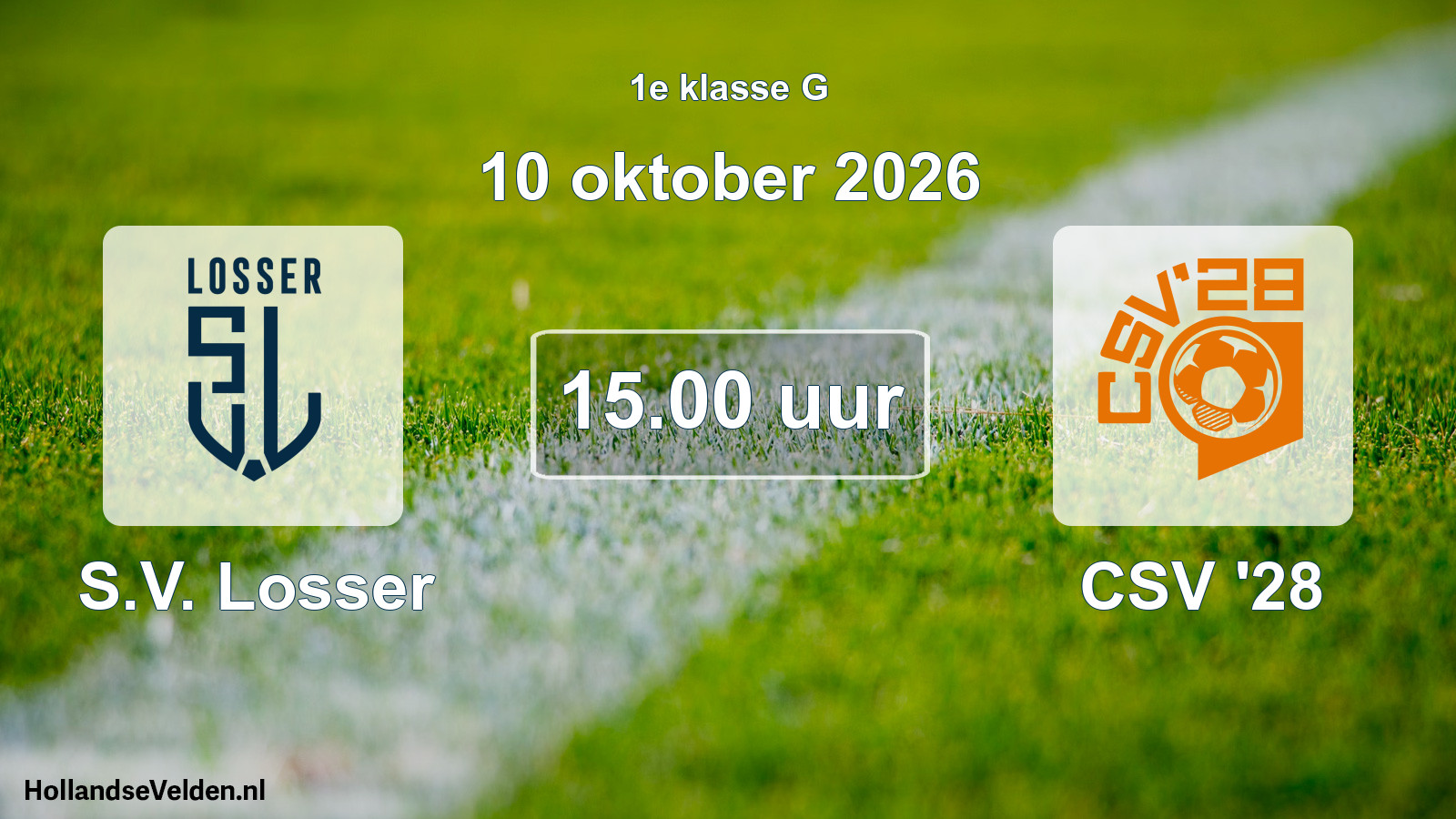 Scheduled Match: S.V. Losser - CSV '28 (10 October 2026)