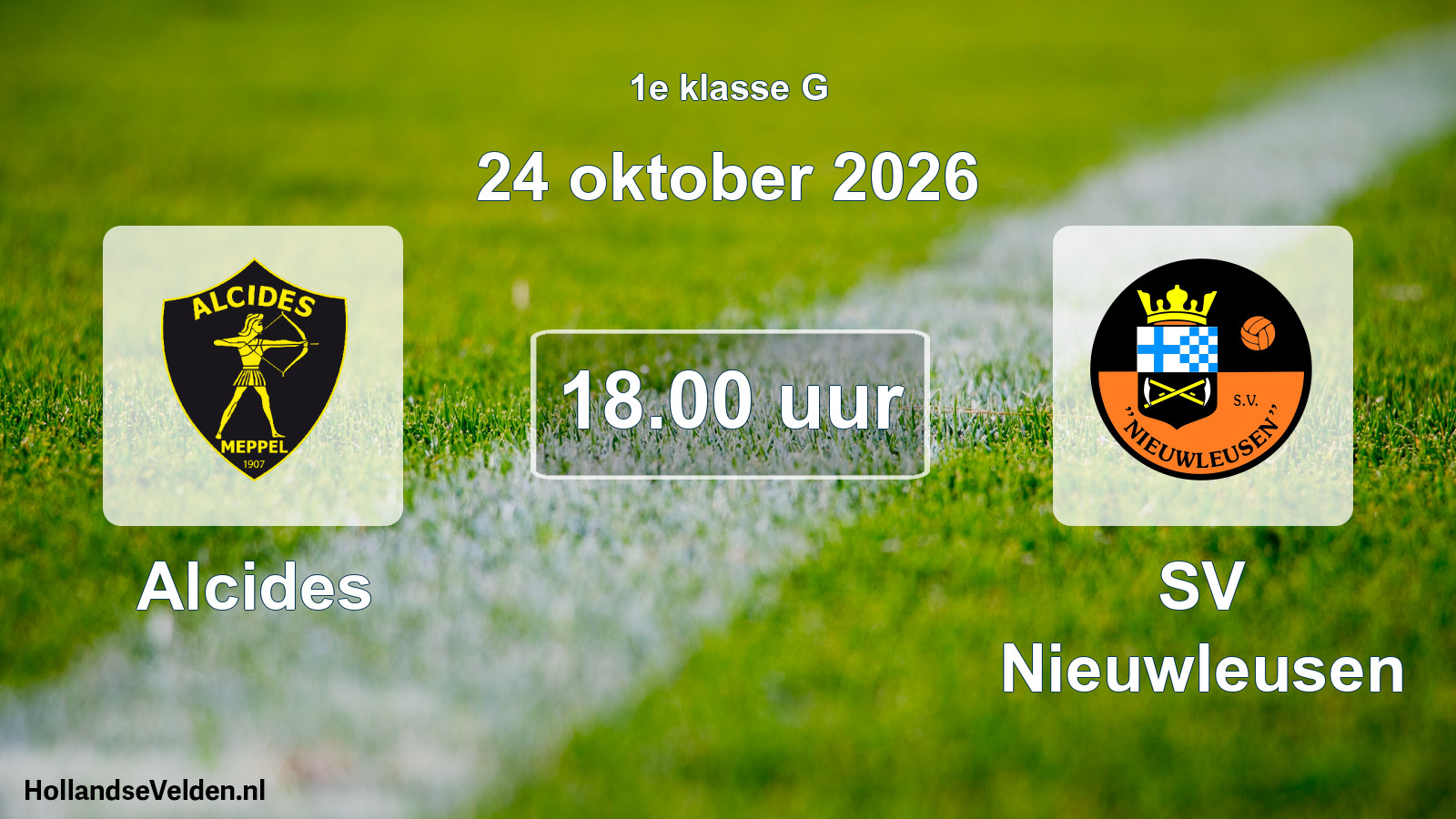 Scheduled Match: Alcides - SV Nieuwleusen (24 October 2026)