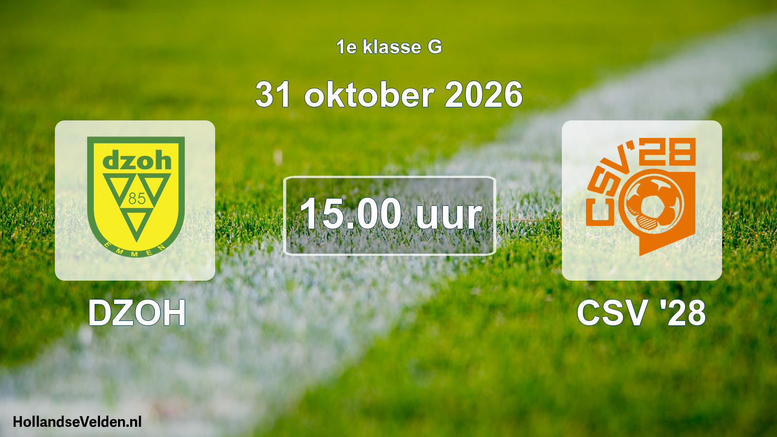 Scheduled Match: DZOH - CSV '28 (31 October 2026)