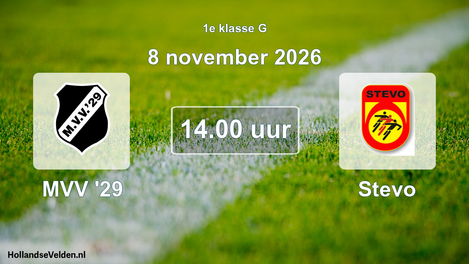 Scheduled Match: MVV '29 - Stevo (8 November 2026)