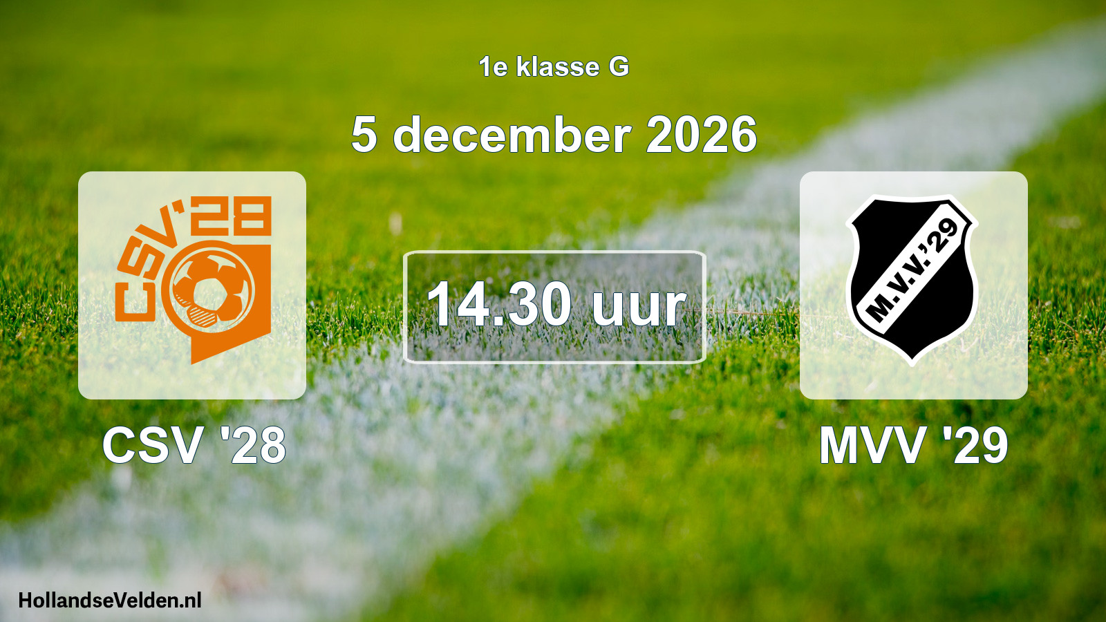 Scheduled Match: CSV '28 - MVV '29 (5 December 2026)