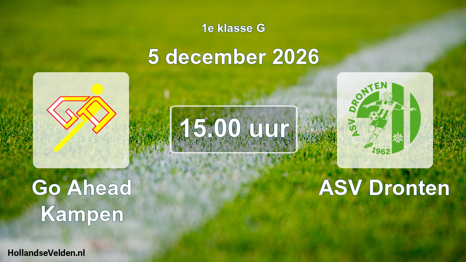 Scheduled Match: Go Ahead Kampen - ASV Dronten (5 December 2026)