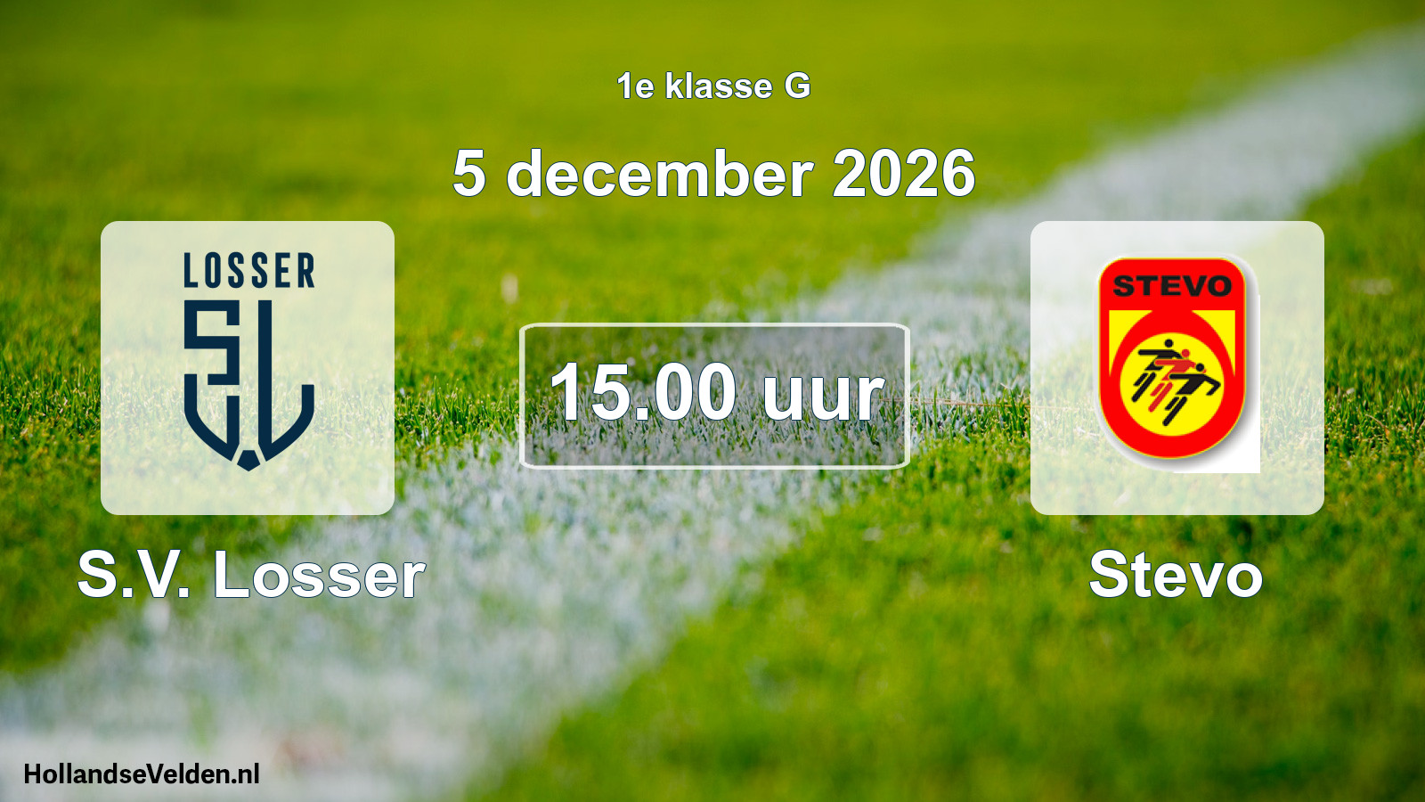Geplande wedstrijd: S.V. Losser - Stevo (5 december 2026)