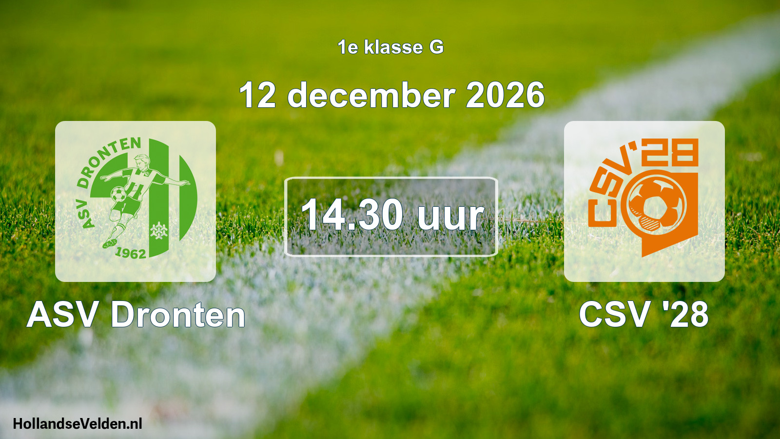 Scheduled Match: ASV Dronten - CSV '28 (12 December 2026)