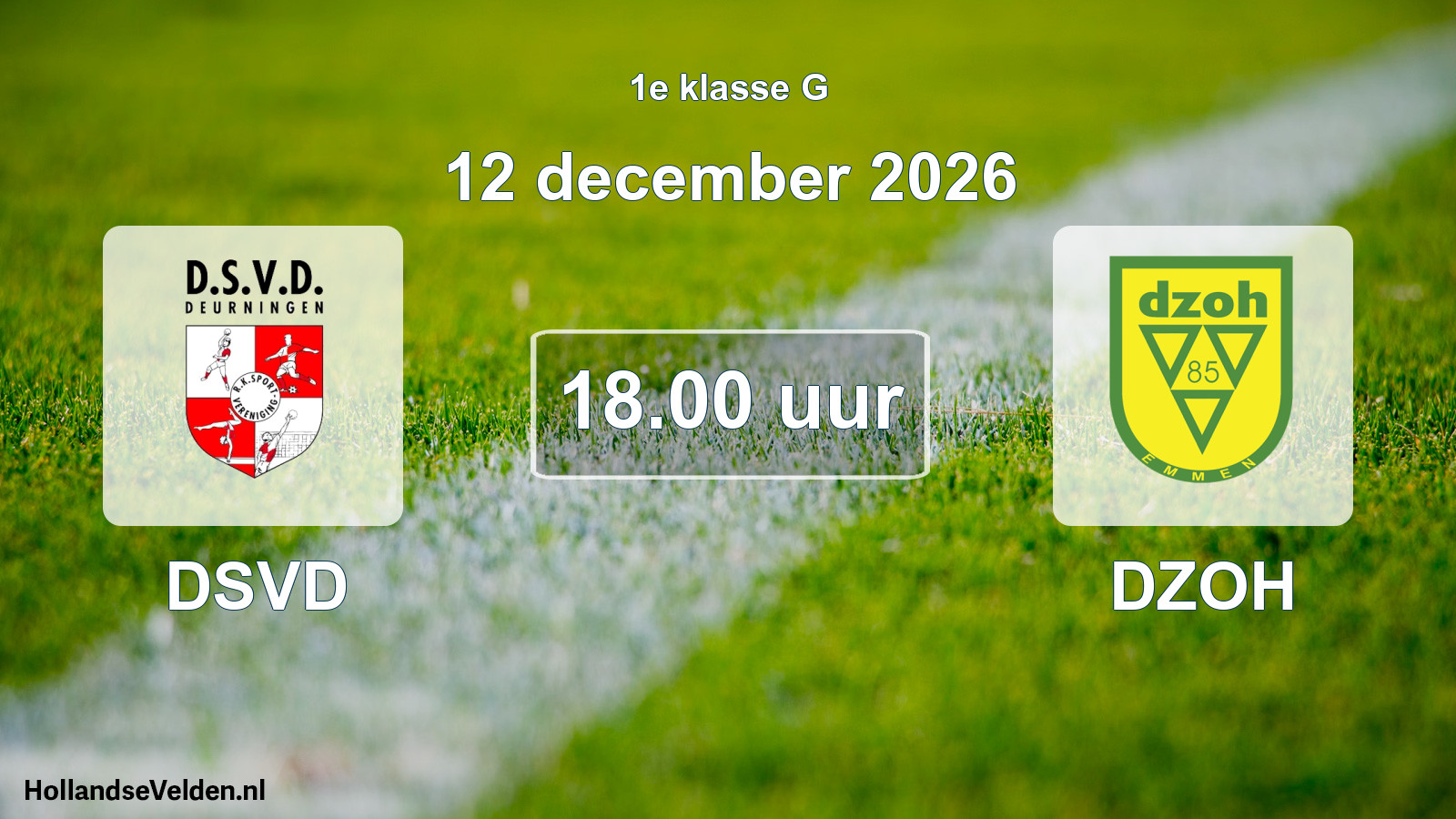 Scheduled Match: DSVD - DZOH (12 December 2026)