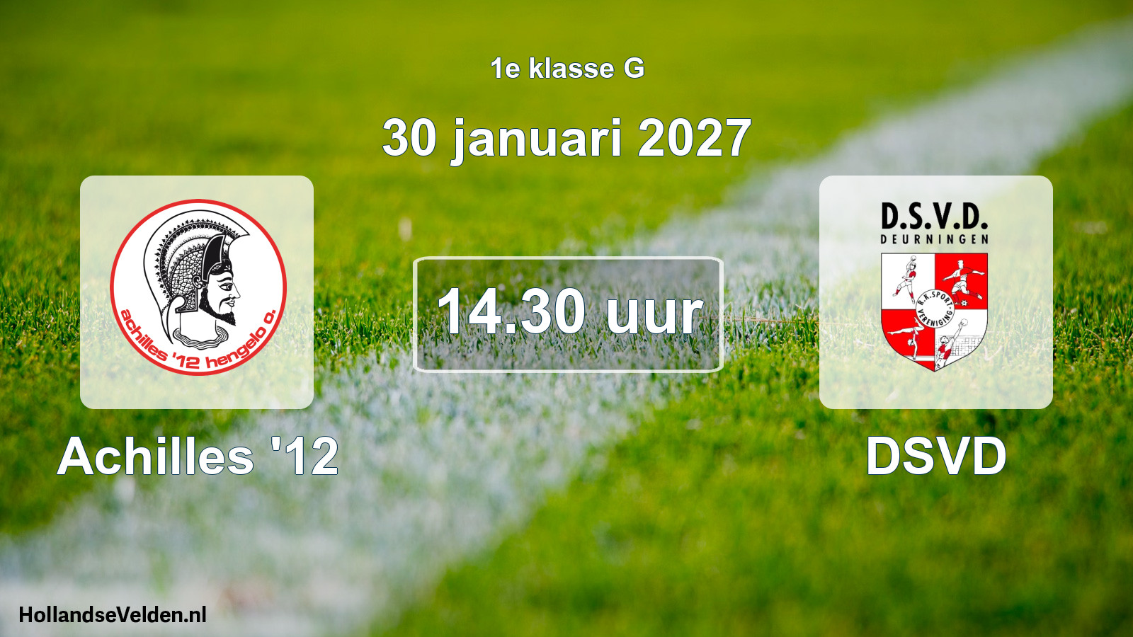 Scheduled Match: Achilles '12 - DSVD (30 January 2027)
