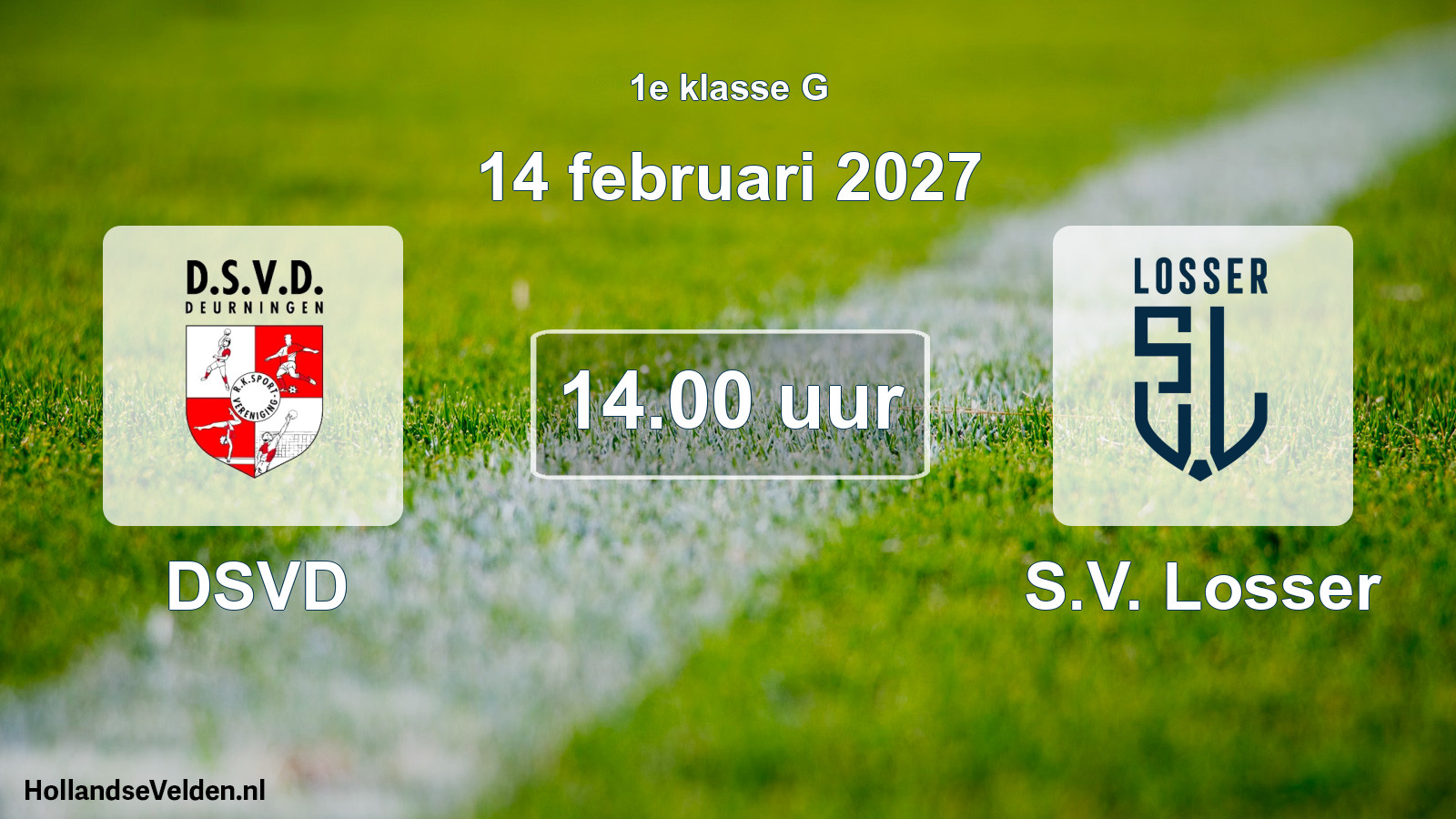 Scheduled Match: DSVD - S.V. Losser (14 February 2027)
