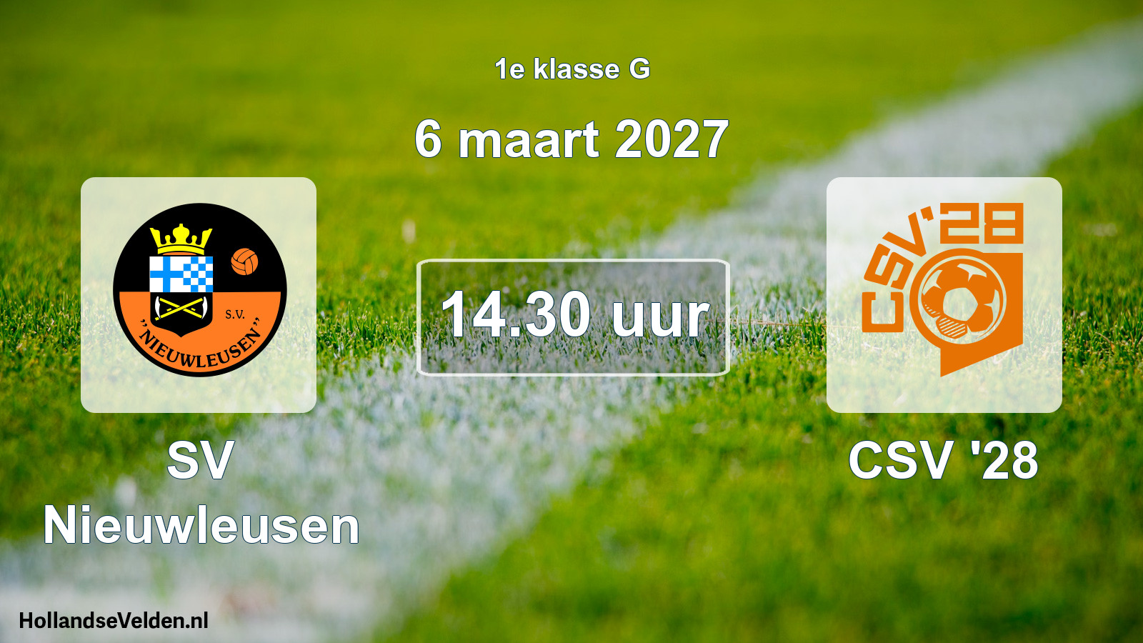 Scheduled Match: SV Nieuwleusen - CSV '28 (6 March 2027)