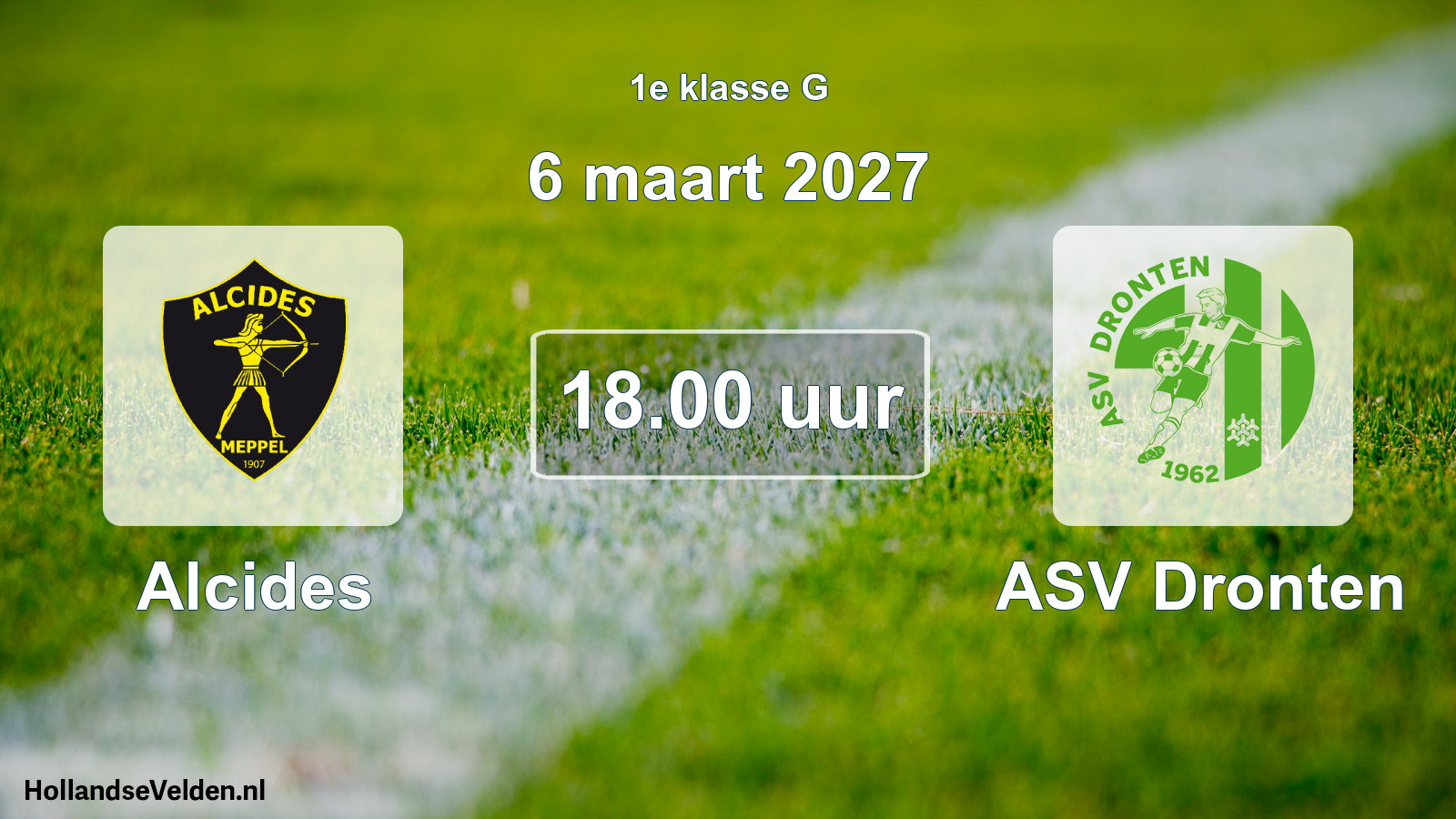 Scheduled Match: Alcides - ASV Dronten (6 March 2027)