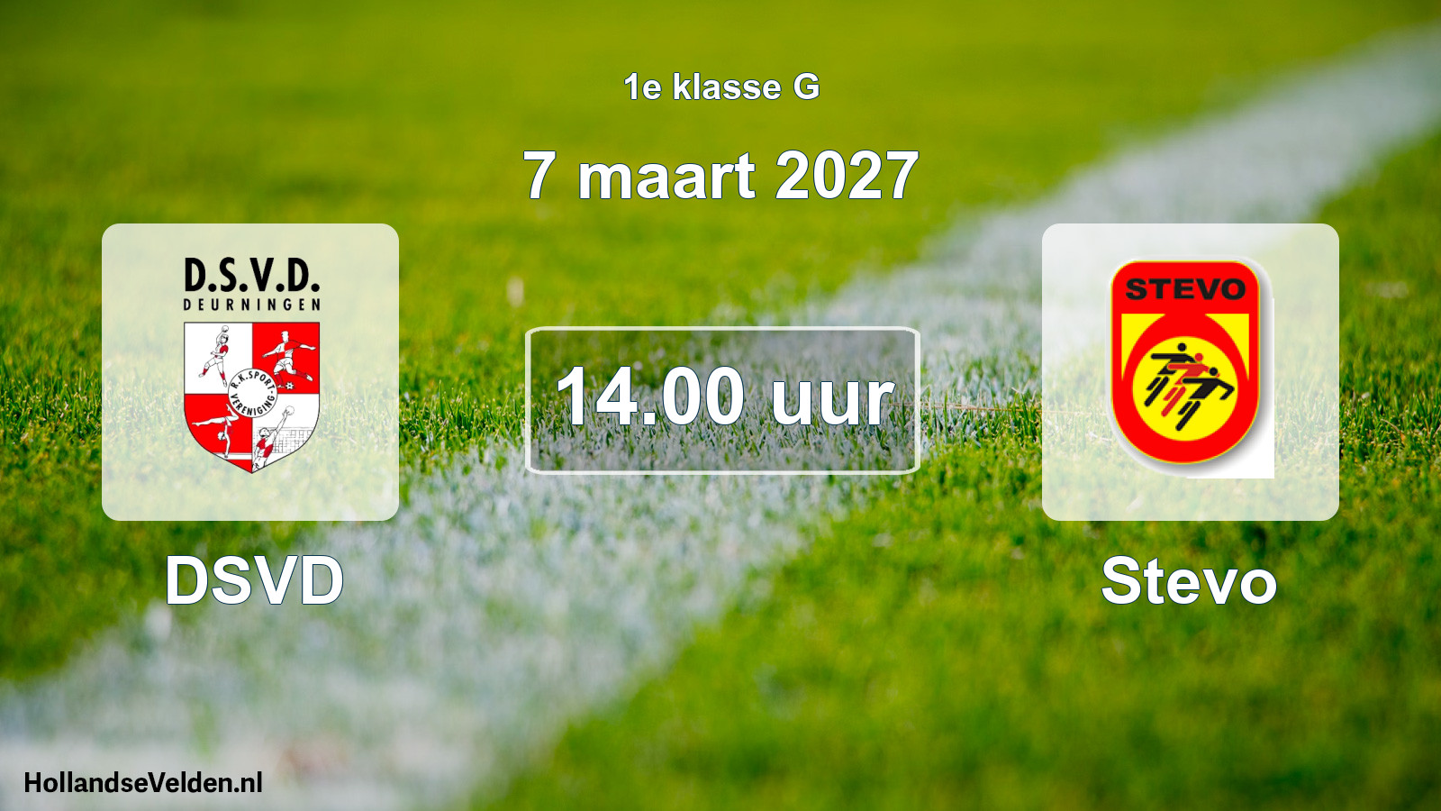 Geplande wedstrijd: DSVD - Stevo (7 maart 2027)