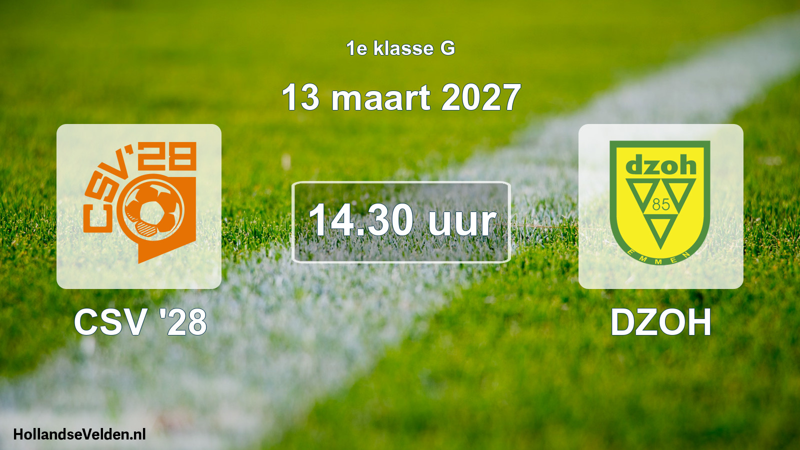 Scheduled Match: CSV '28 - DZOH (13 March 2027)
