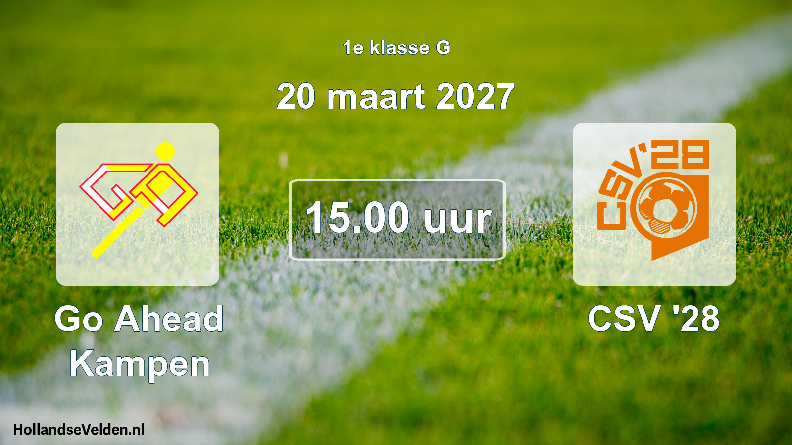 Scheduled Match: Go Ahead Kampen - CSV '28 (20 March 2027)