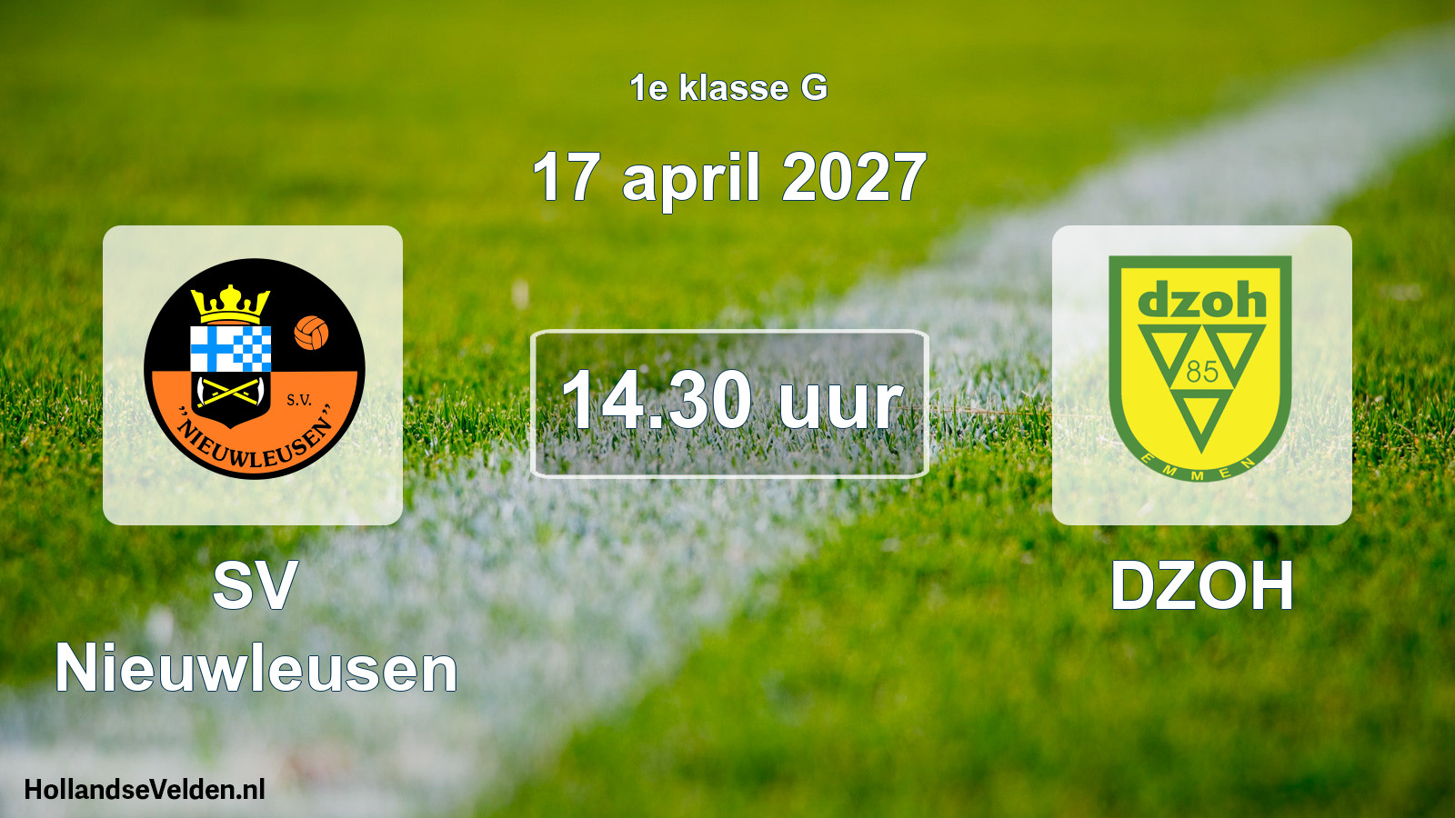 Scheduled Match: SV Nieuwleusen - DZOH (17 April 2027)