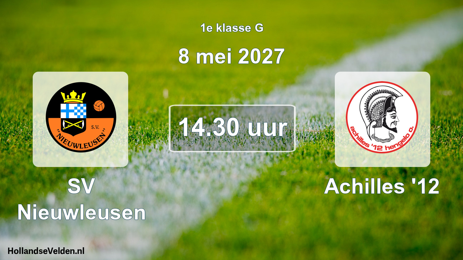 Geplande wedstrijd: SV Nieuwleusen - Achilles '12 (8 mei 2027)