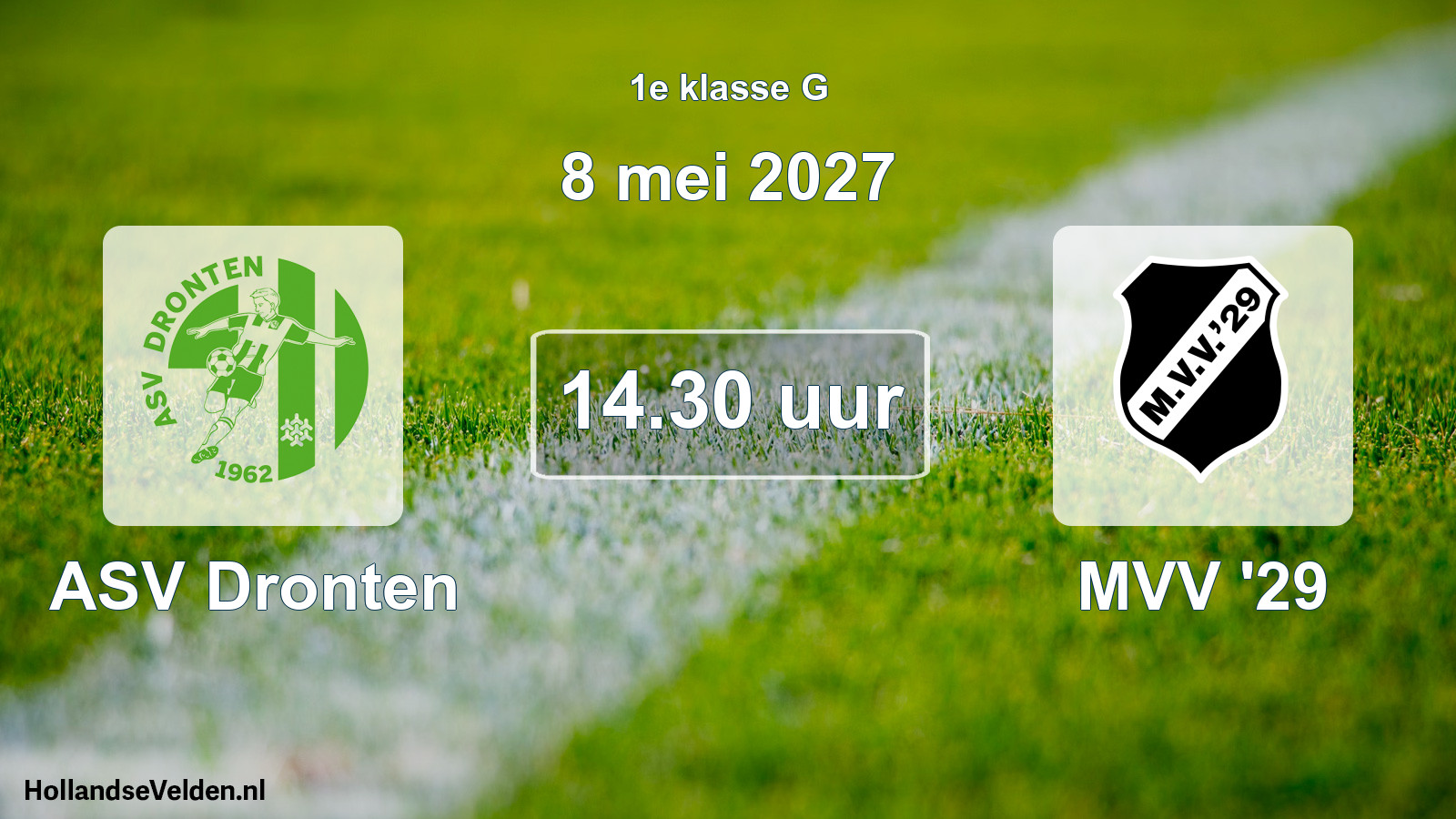 Scheduled Match: ASV Dronten - MVV '29 (8 May 2027)
