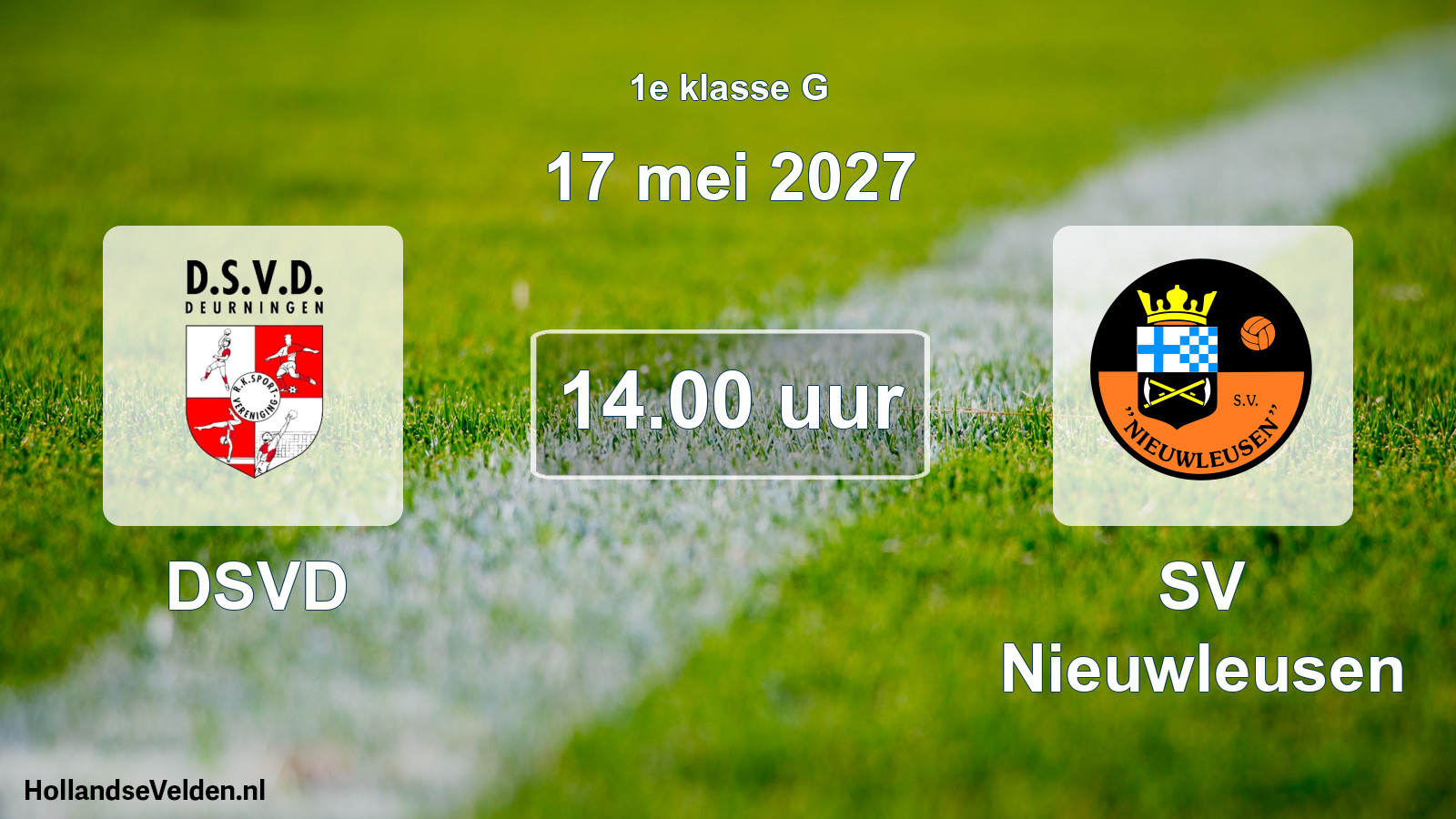 Scheduled Match: DSVD - SV Nieuwleusen (17 May 2027)