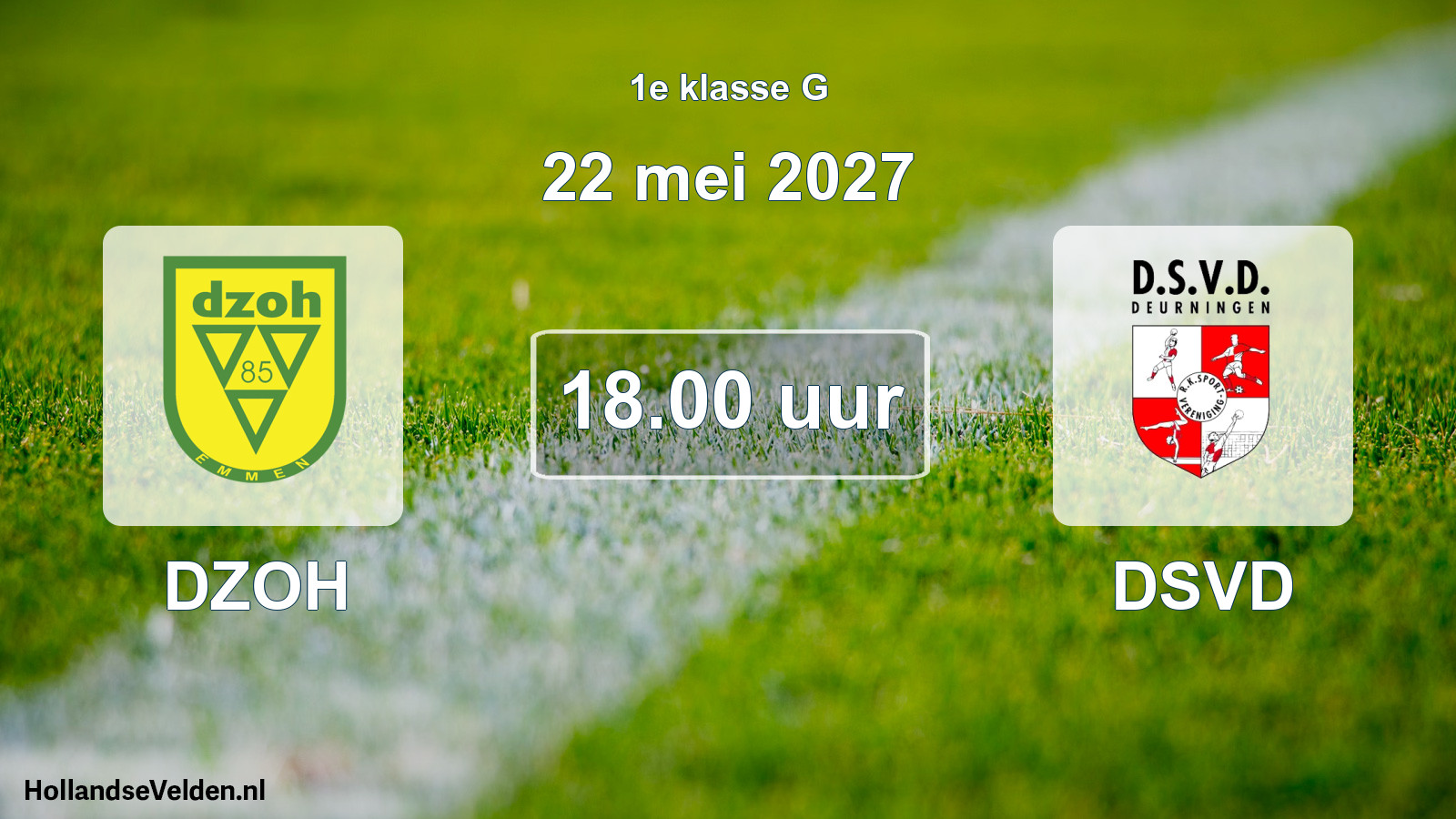 Geplande wedstrijd: DZOH - DSVD (22 mei 2027)