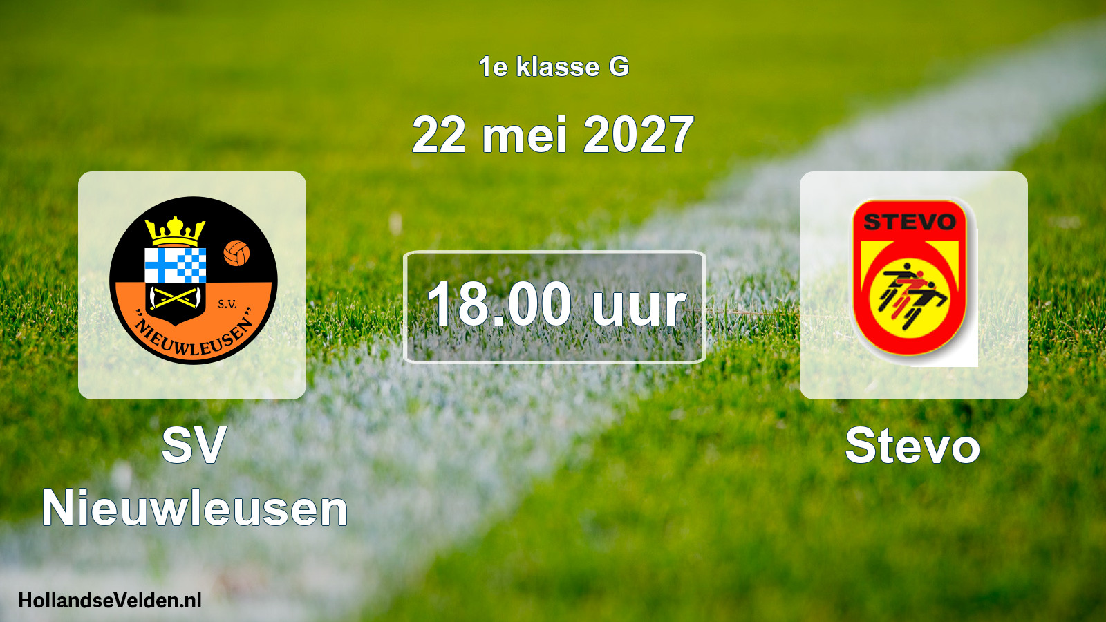 Geplande wedstrijd: SV Nieuwleusen - Stevo (22 mei 2027)